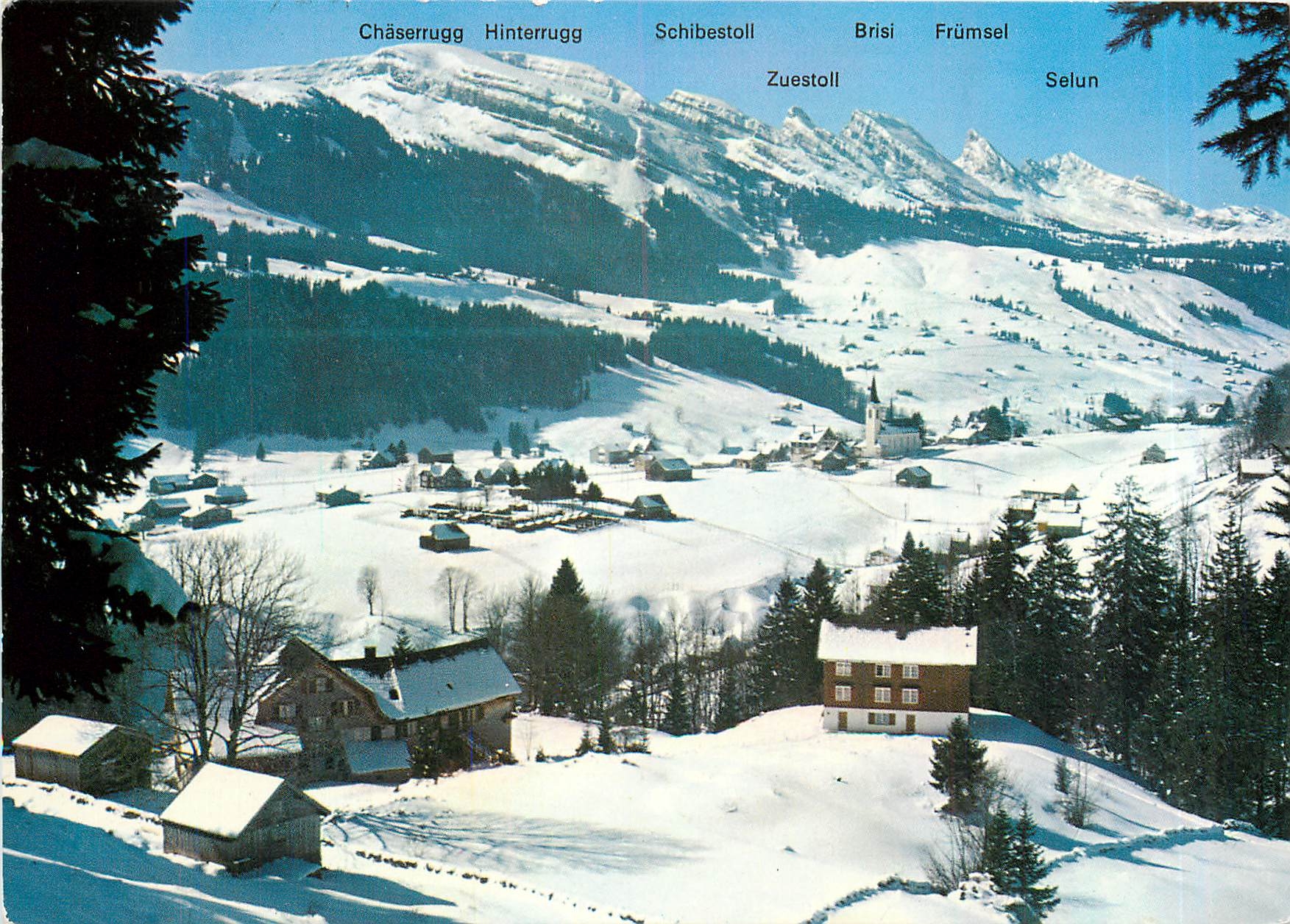 CPM Kur und Sportplatz Obertoggenburg Schweiz Wildhaus mit Churfirsten