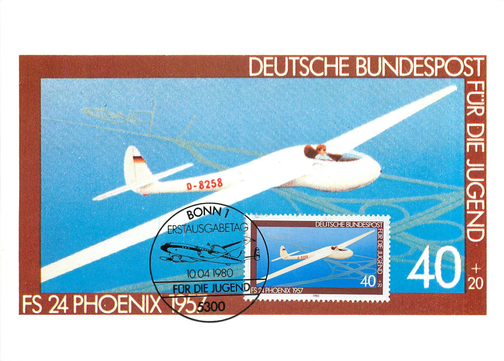 CPM FS 24 Phoenix 1957 Deutsche Bundespost fur die Jugend 