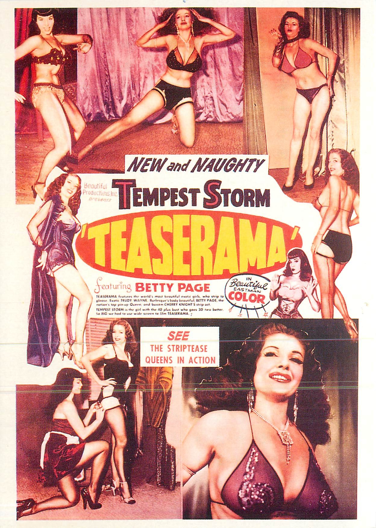 CPM Betty Page was het pin up model van de jaren 50 Teaserama