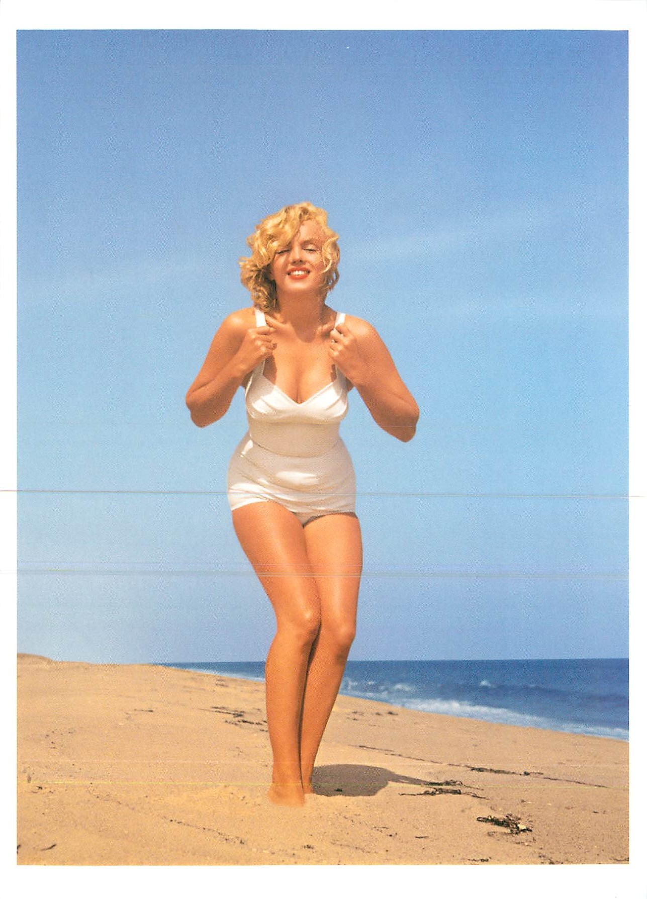 CPA Marilyn on the Beach Marilyn Monroe