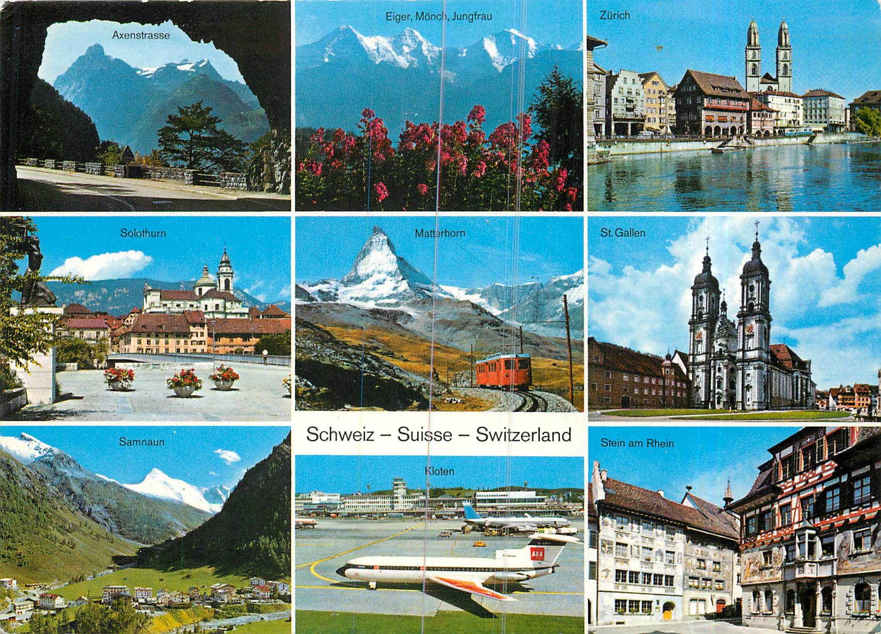 CPA Switzerland Zurich Solothum Matterhorn St Gallen