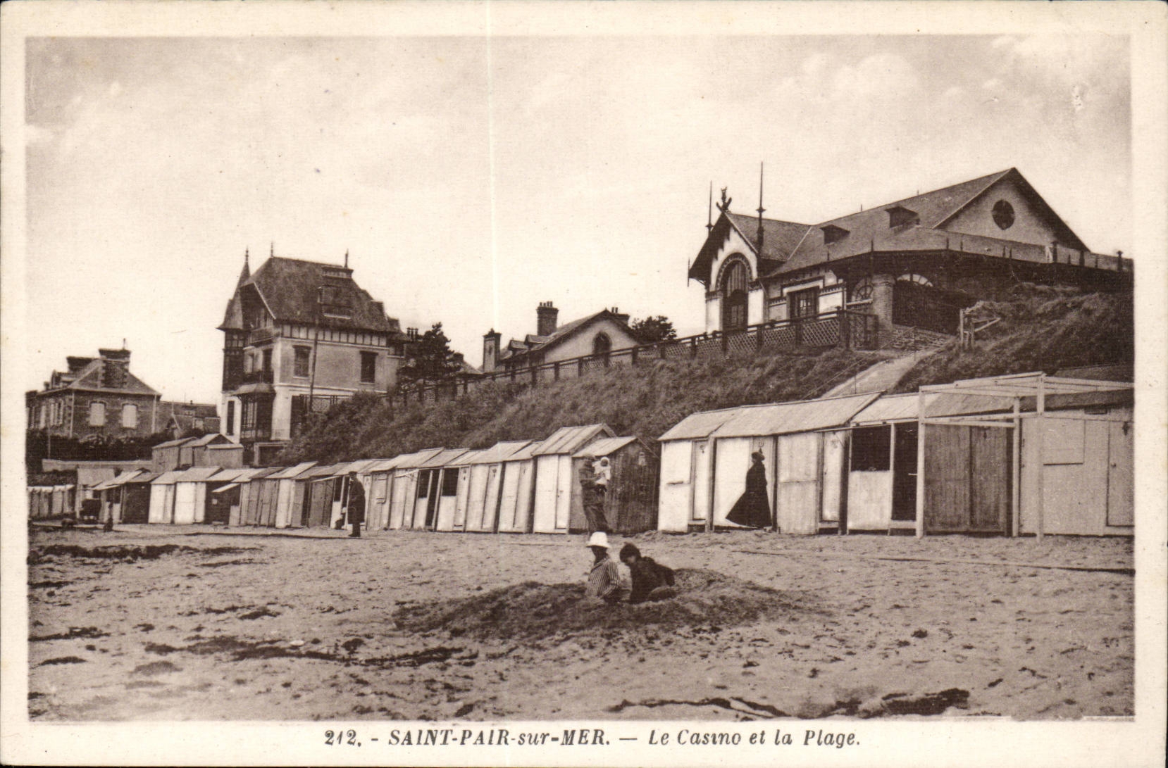 Saint Even on sea CPA the casino and the beach