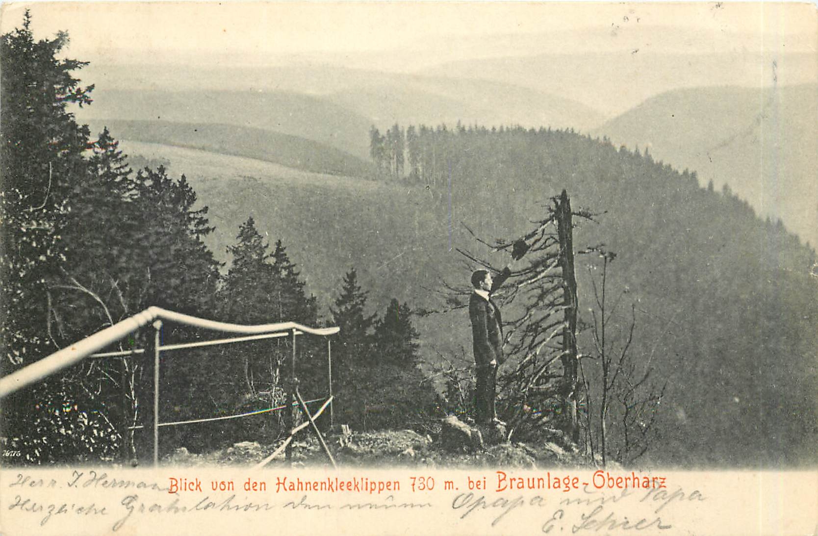CPM Blick von den Hahnenkleeklippen bei Braunlage Oberharz