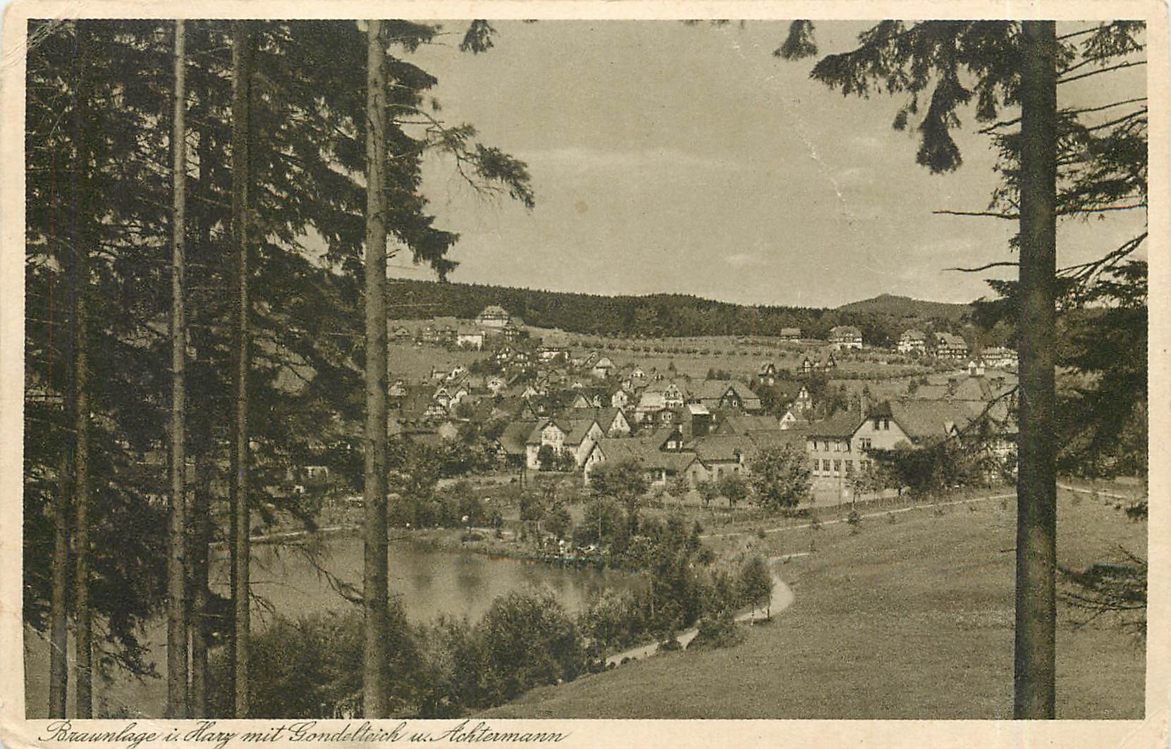 CPA Braunlage i Harz mit Gondelteich u Achtermann 