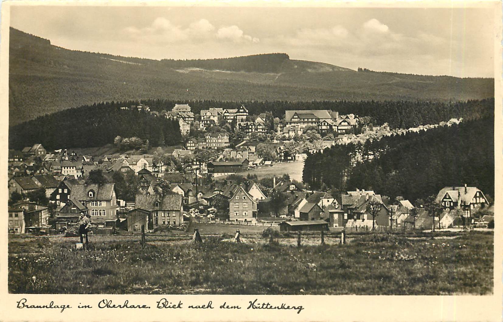 CPA Braunlage im Oberharz Blick nach dem Huttenkerg 