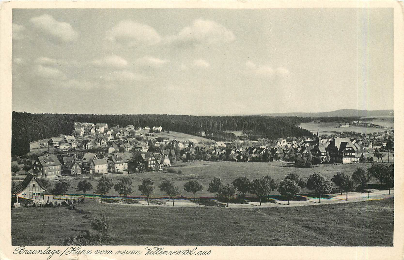 CPA Braunlage Harz vom neuer Villenviertel aus 