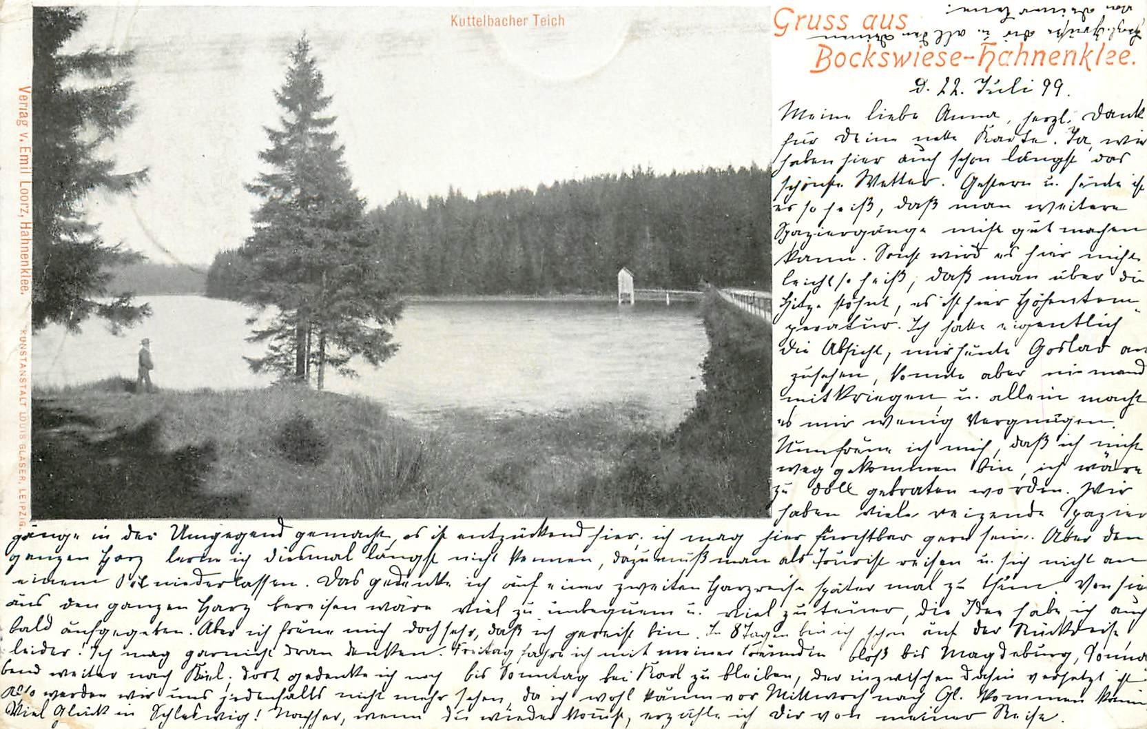 CPA Gruss aus Bockswiese Hahnenklee (carte 1899)