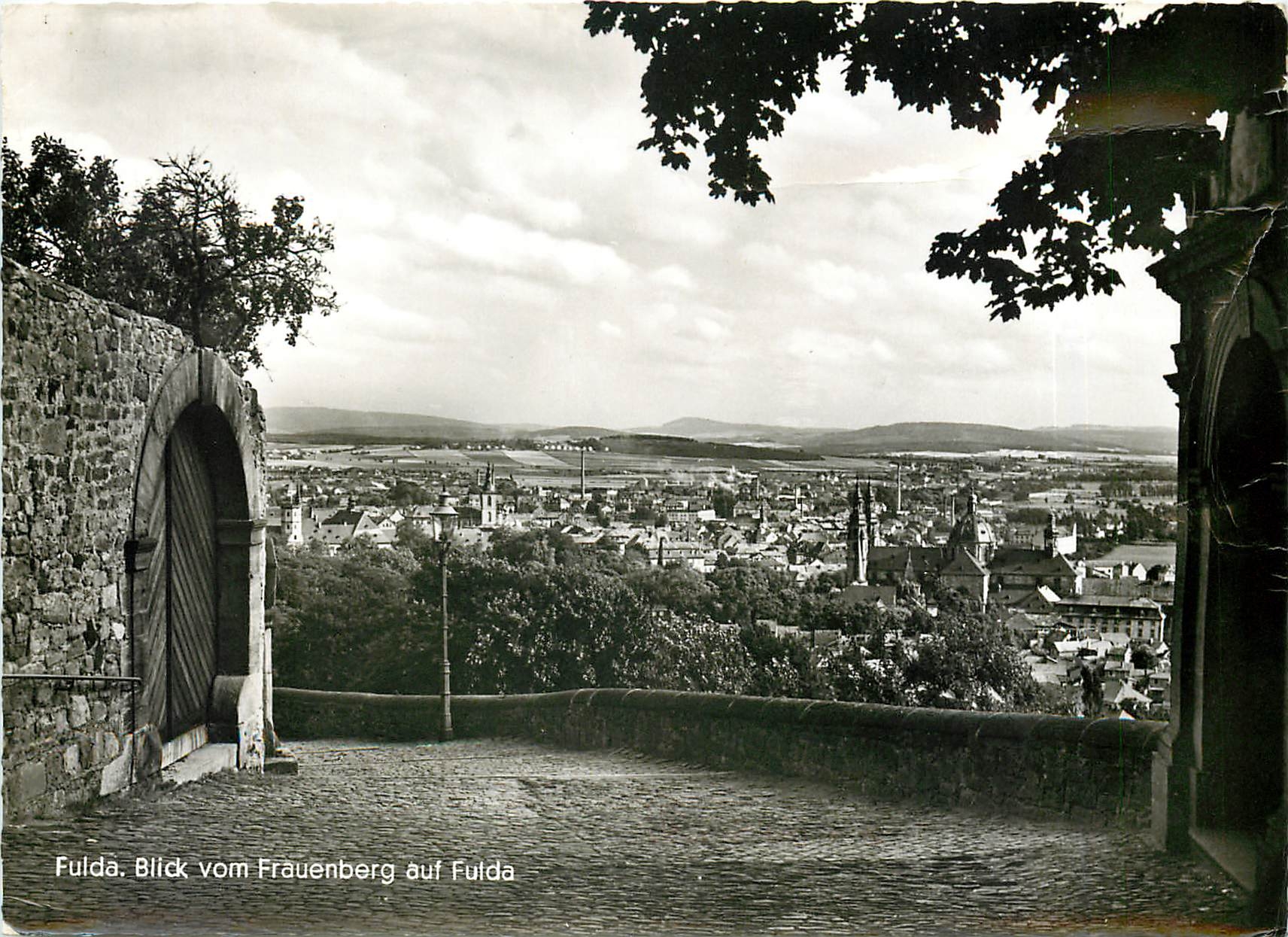 CPM Fulda Blick vom Frauenberg auf Fulda 