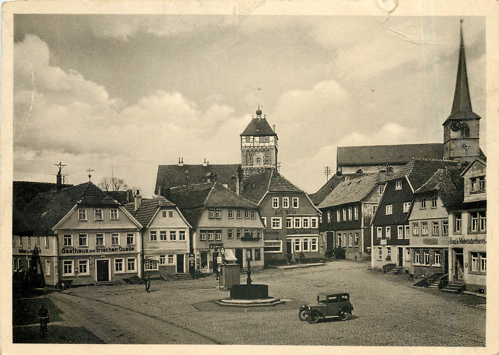 CPM Schones Deutschland Die Rhon Bischofsheim Ober Marktplatz