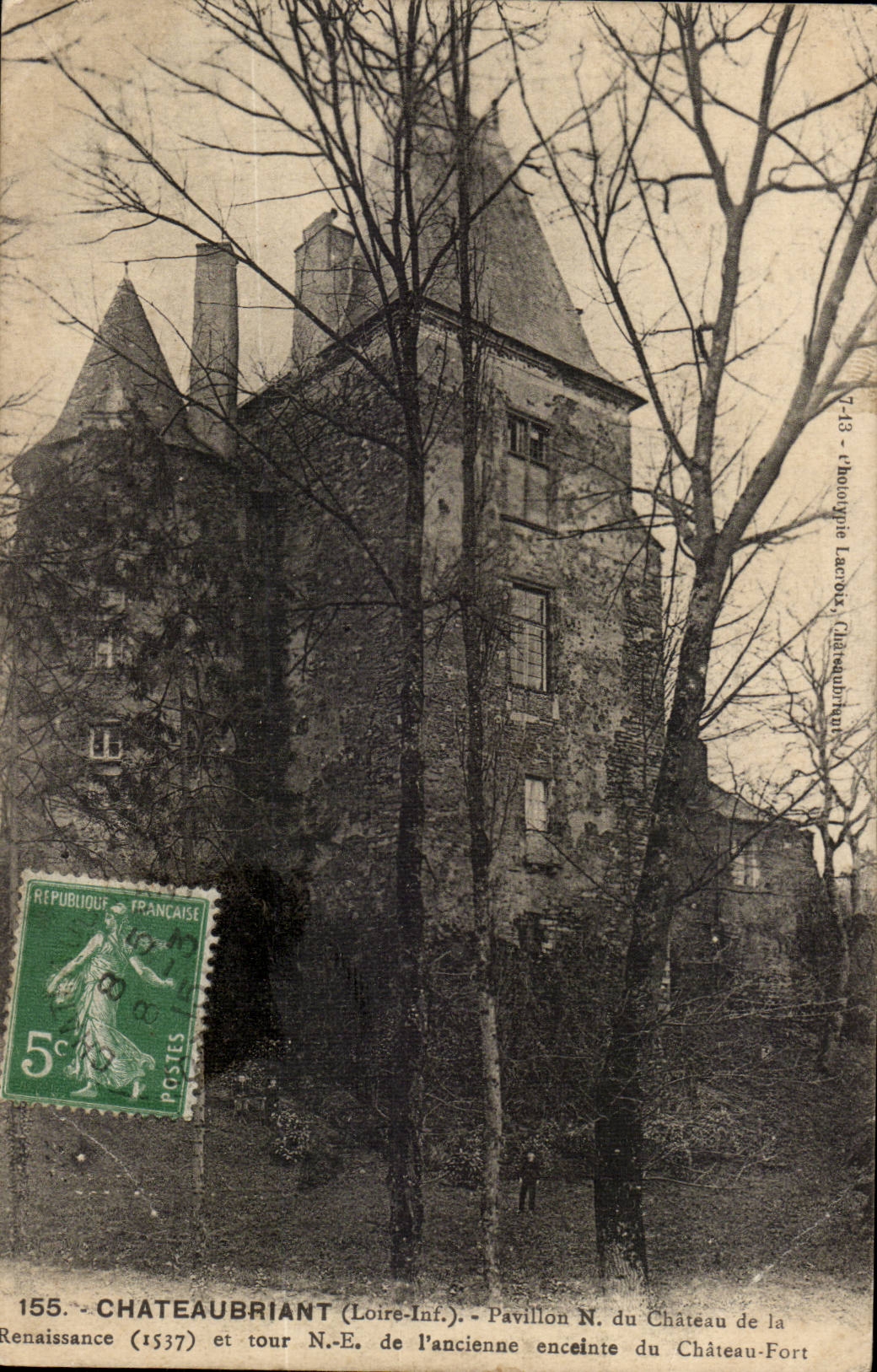 Chateaubriant CPA House NR of the castle of Renaissance and turn of the old enclosure of the strong castle