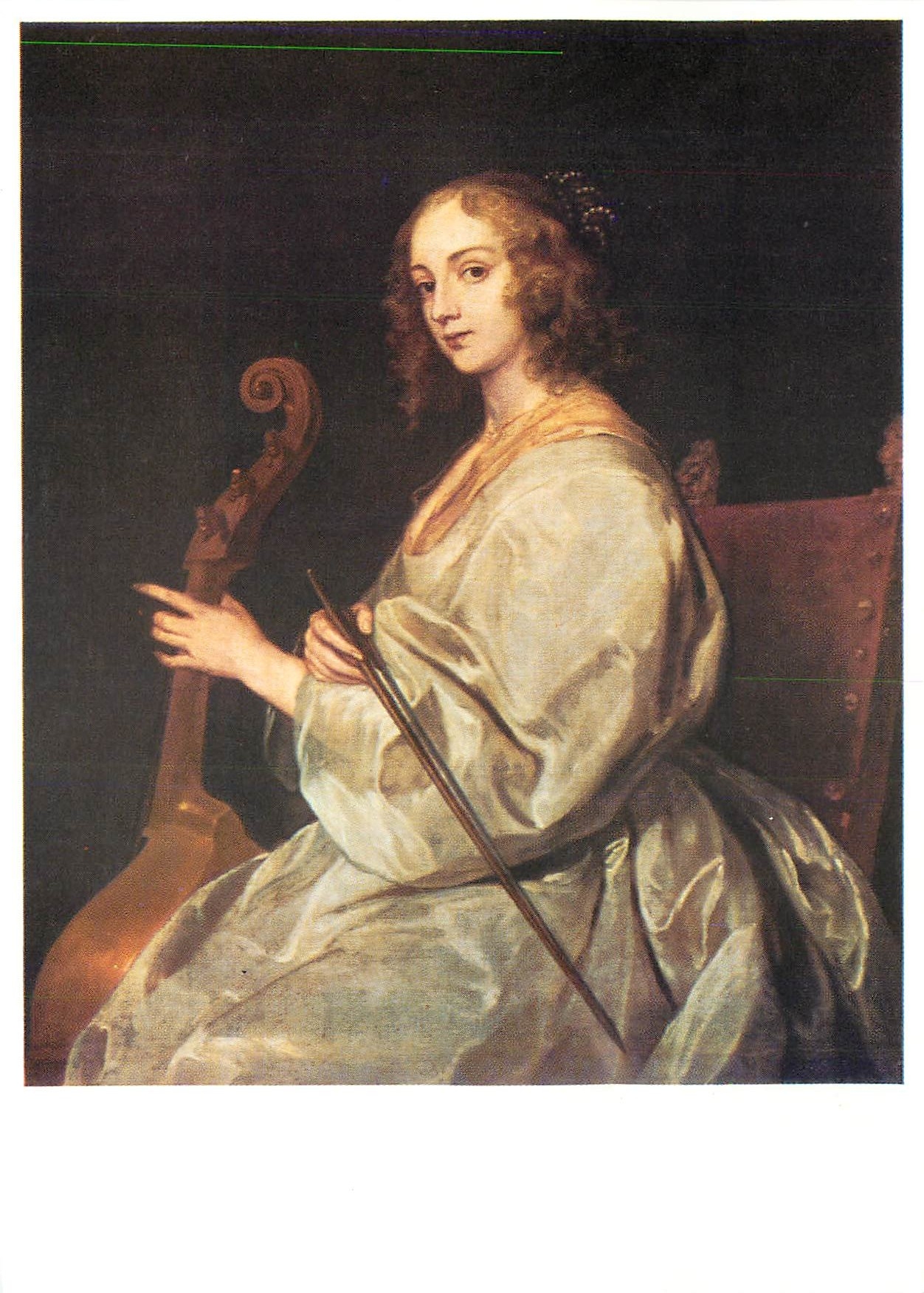 CPM Dyck Due Gambenspielerin Bayerische Staatsgemaldesammlungen Munchen