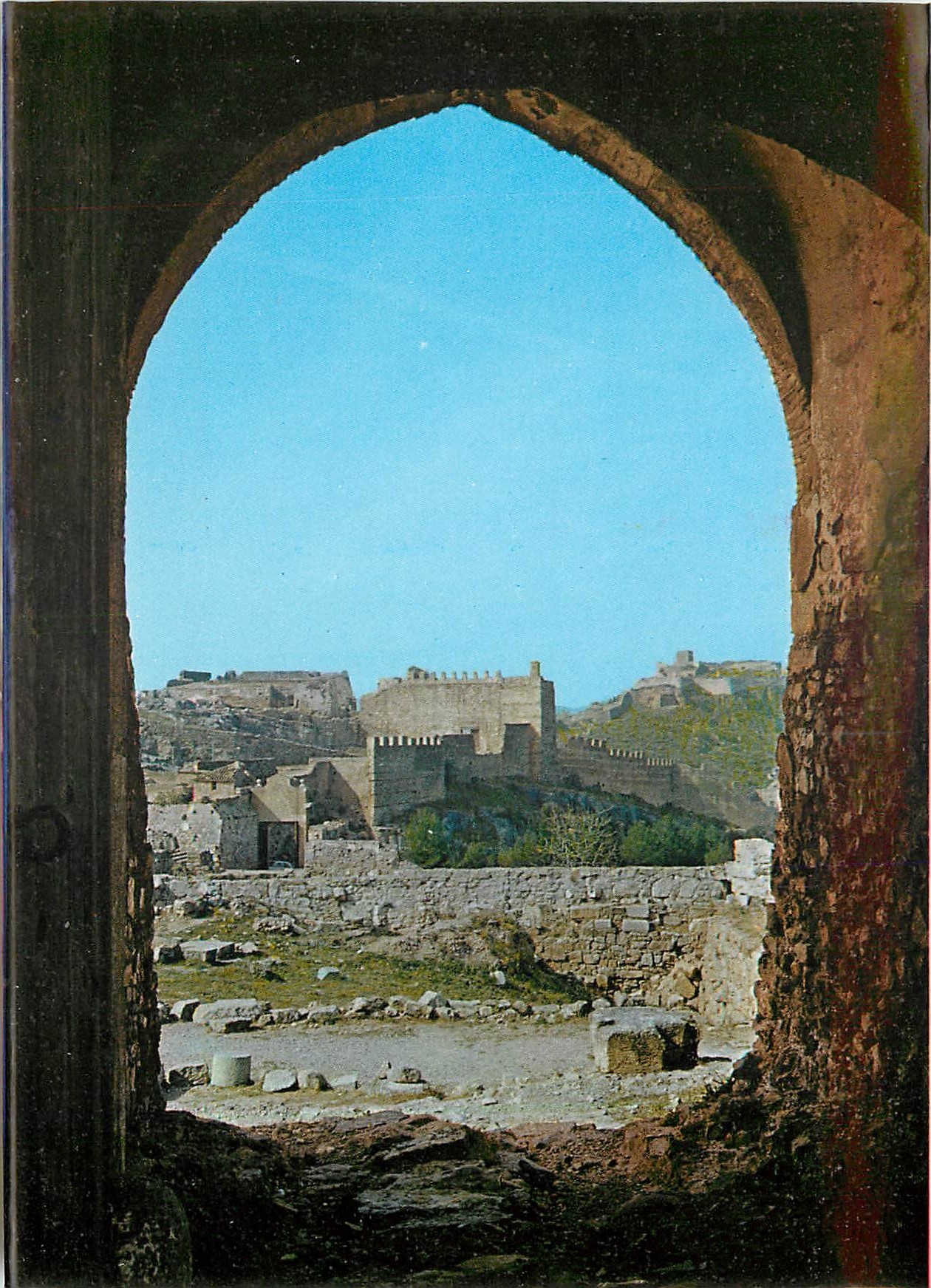 CPM Sagunto Valencia Vue du Chateau Porte de Almonara