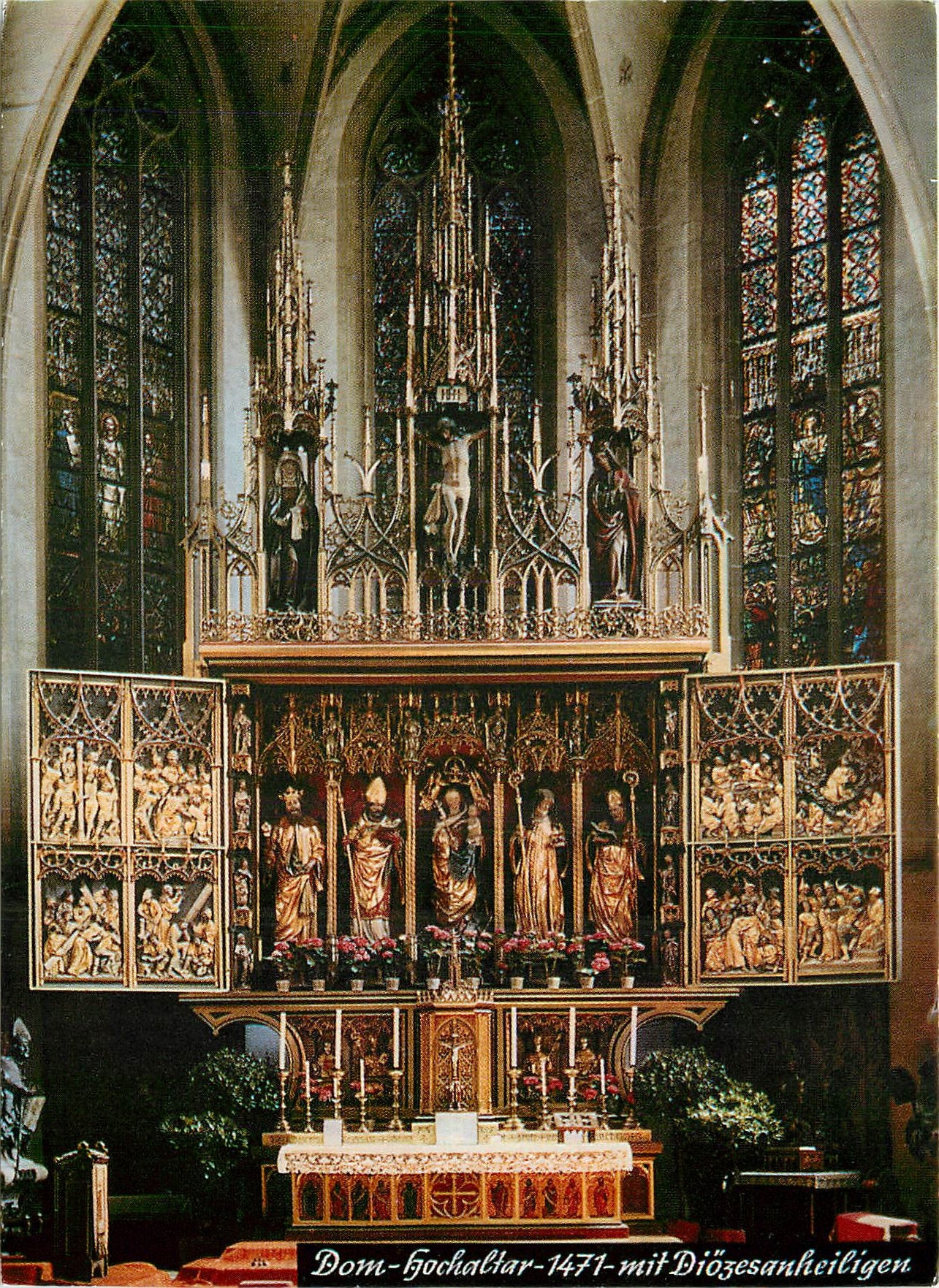 CPM Dom Hochaltar 1471 mit Diozesanheiligen 