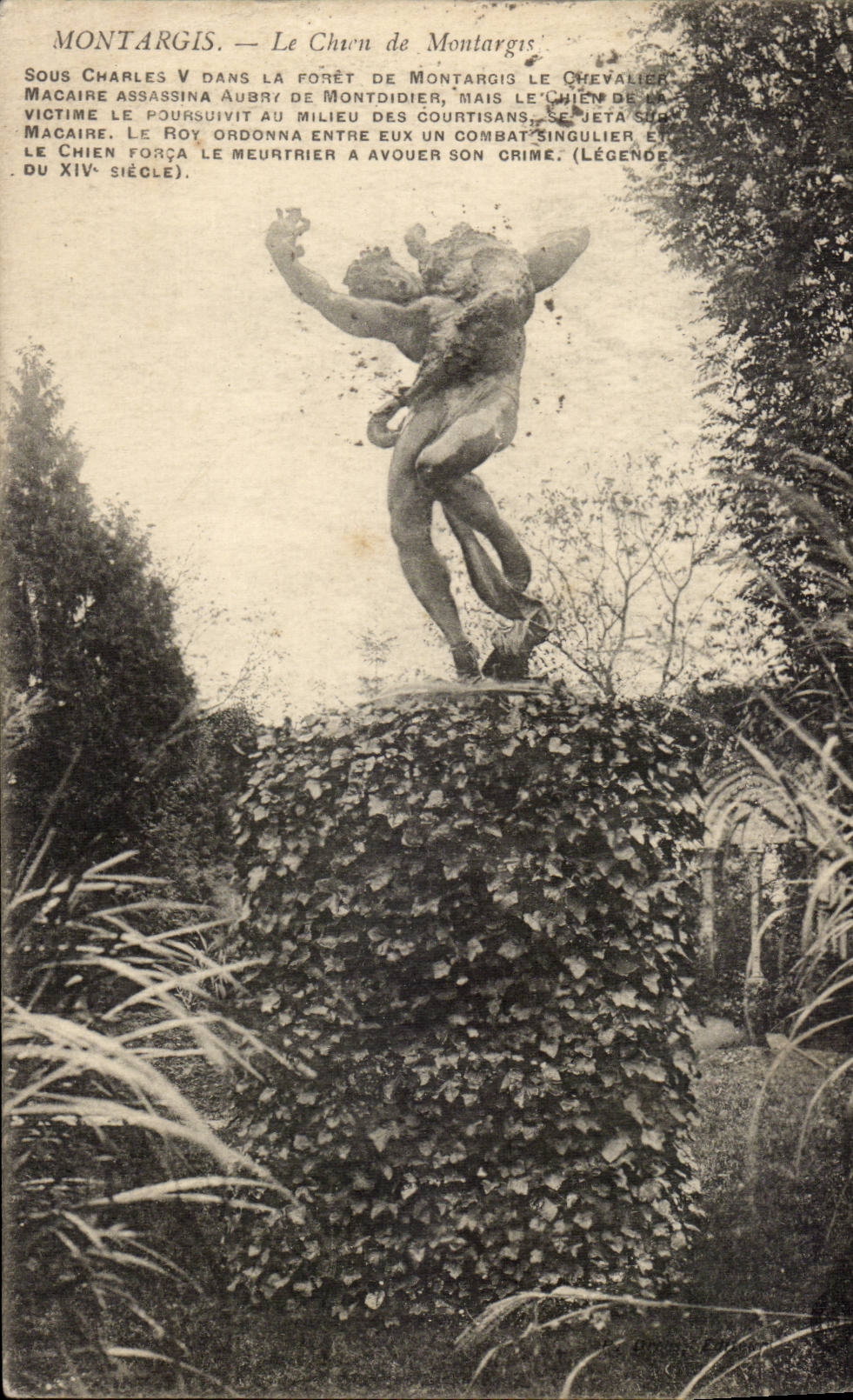 Montargis CPA the dog of Montargis