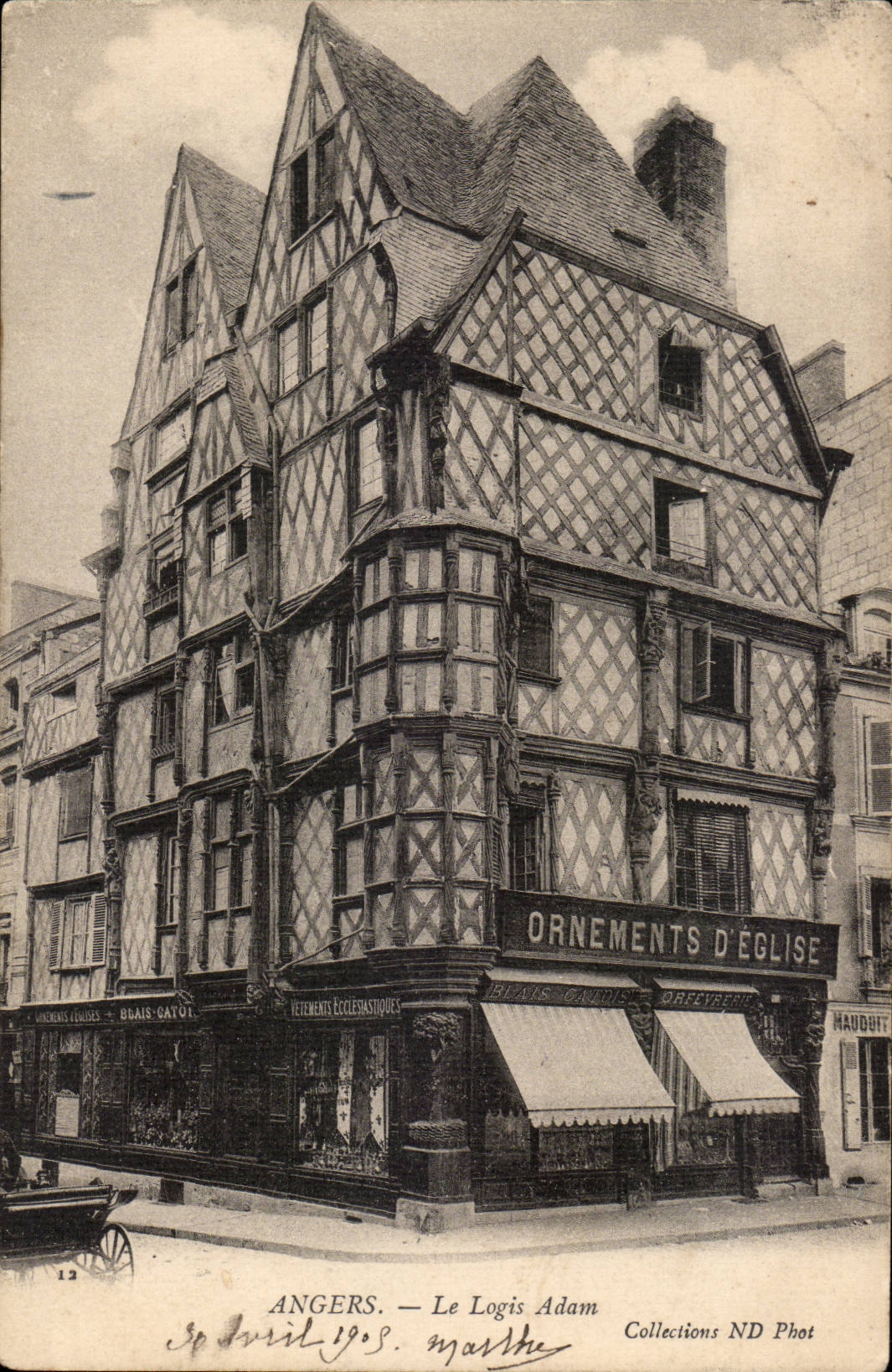 Angers CPA the home Adam (ornaments of church)