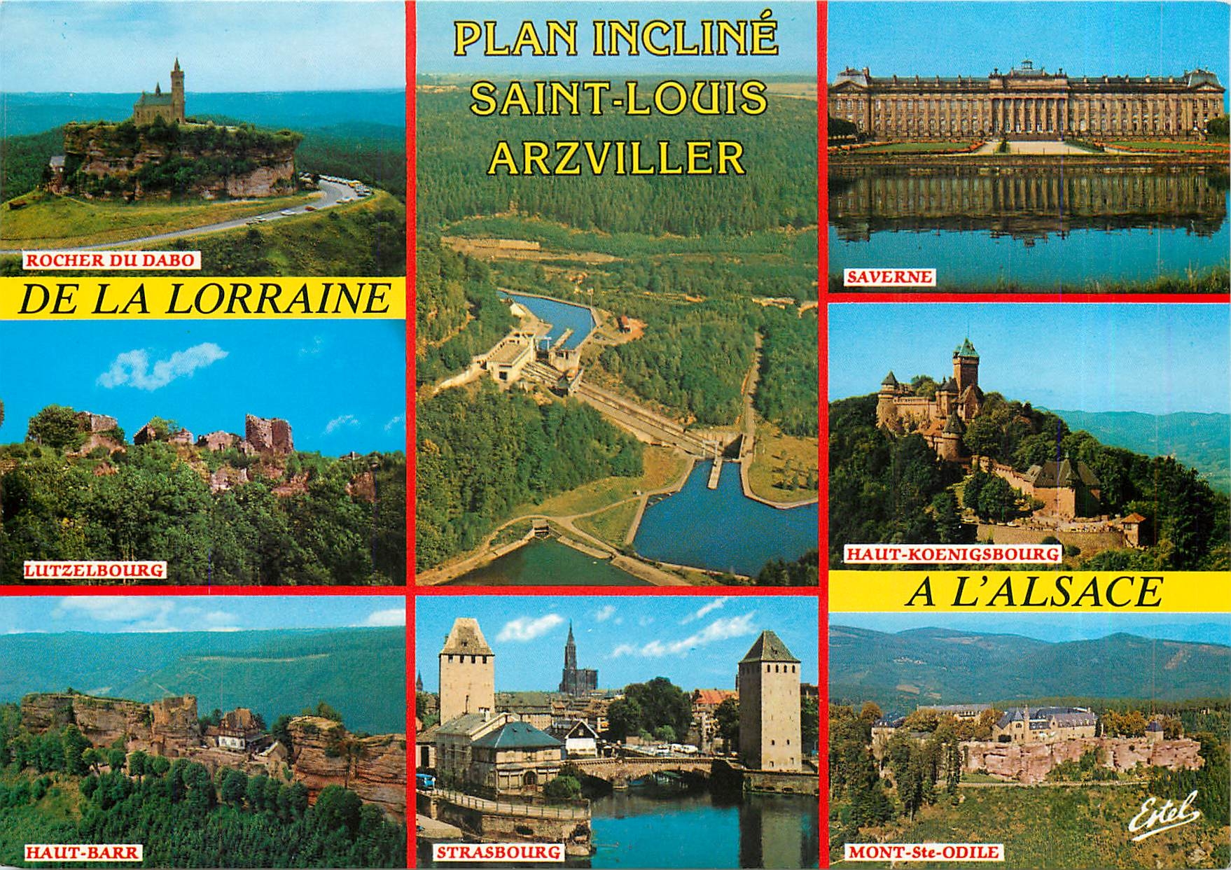 CPM Plan Incline Saint-Louis Arzviller De la Lorraine a l'Alsace