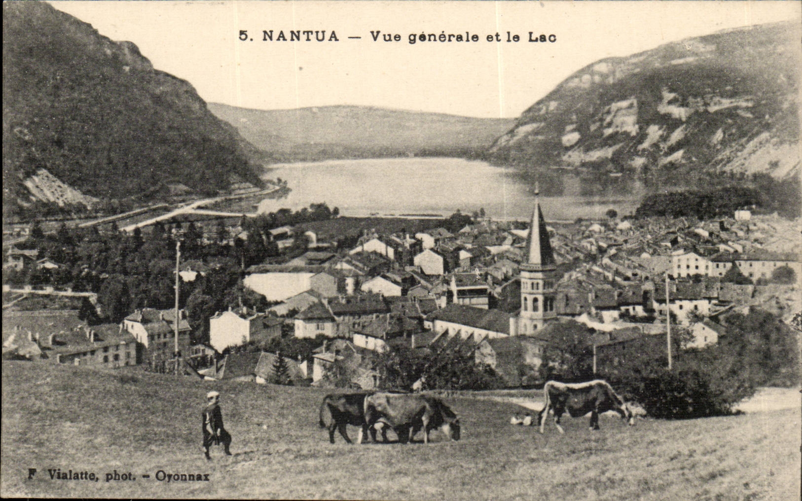 Surroundings of Nantua - View and the Lake - CPA