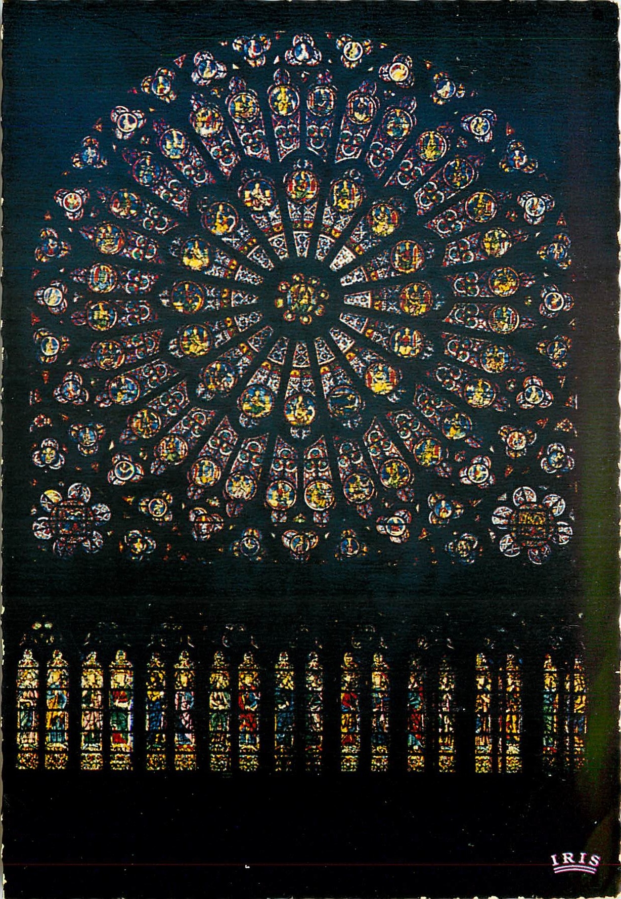 CPM Paris Rosace nor de Notre-Dame