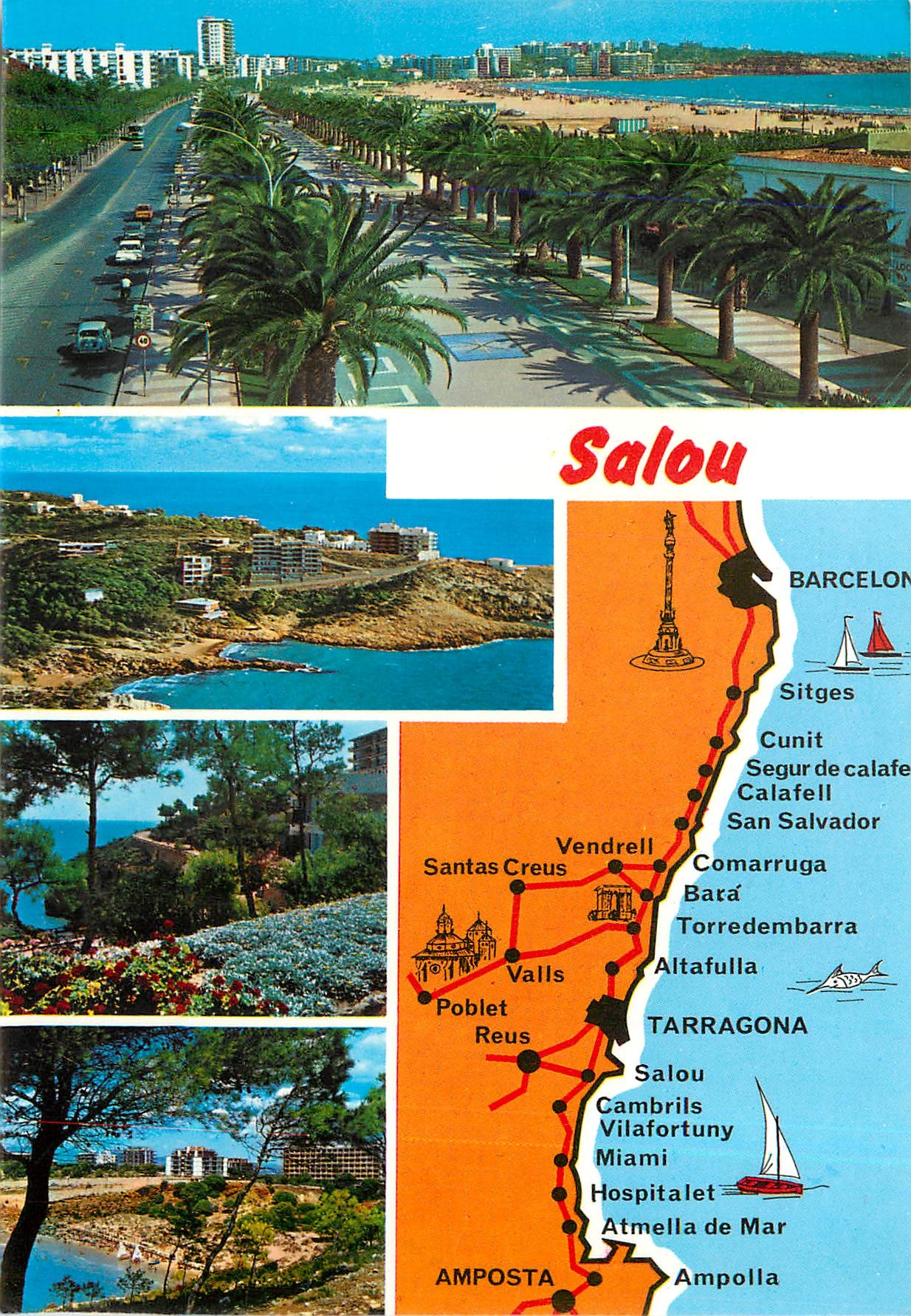CPM Costa Dorada Tarragona Salou Divers aspects de la Ville