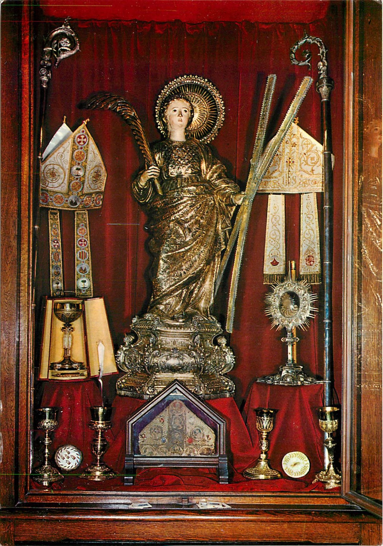 CPM Barcelona Catedral Tresor: Sainte Eulalia (Siecle XVII)