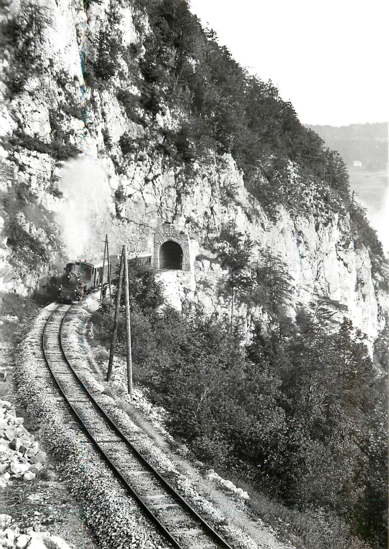 CPM Sous le tunnel de Covatannaz au debut des annees 20