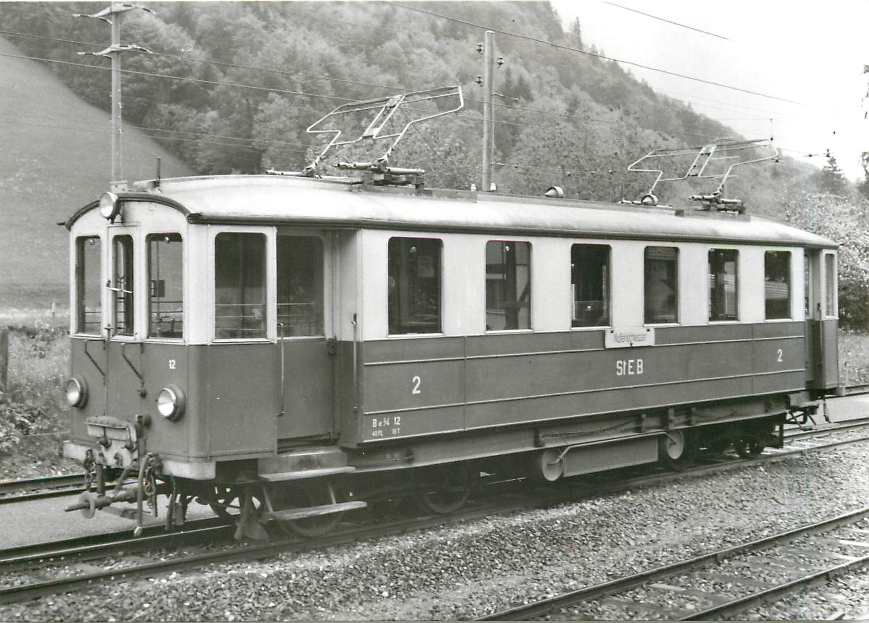 CPM Automotrice Be 2/4 12 a Stans Mai 1962