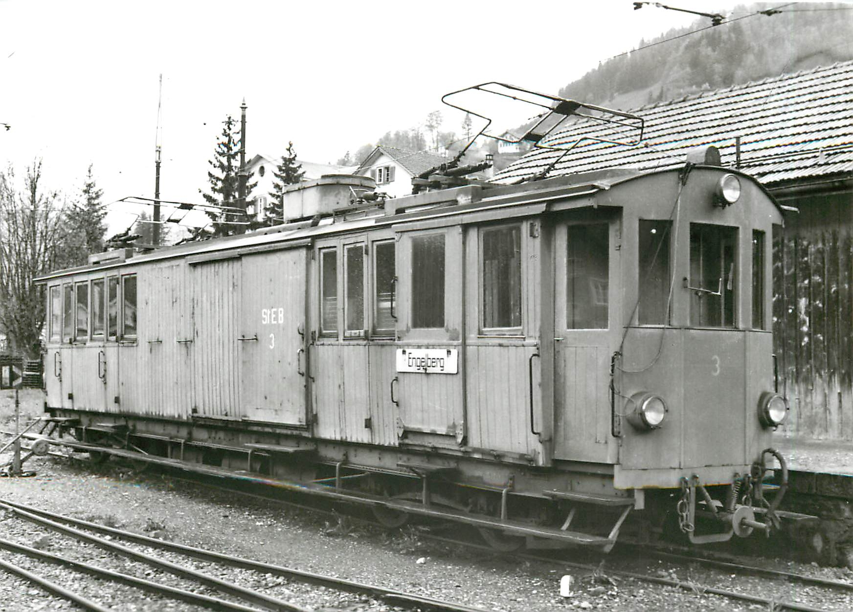 CPM Automotrice ABFZe 2/4 3 a Engelberg Mai 1962