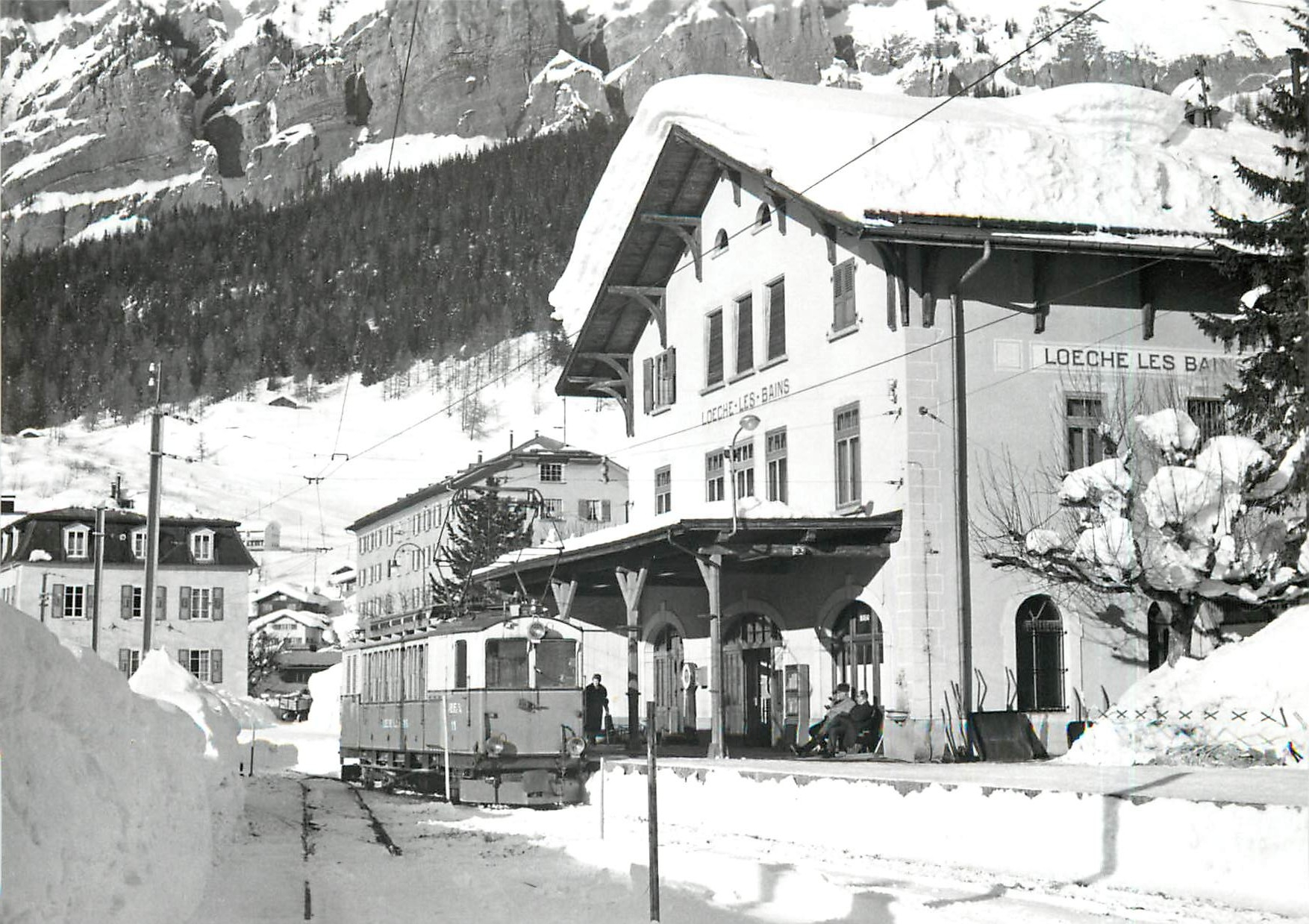 CPM Automotrice ABFe 2/4 II a Leukerbad 17.1.1966
