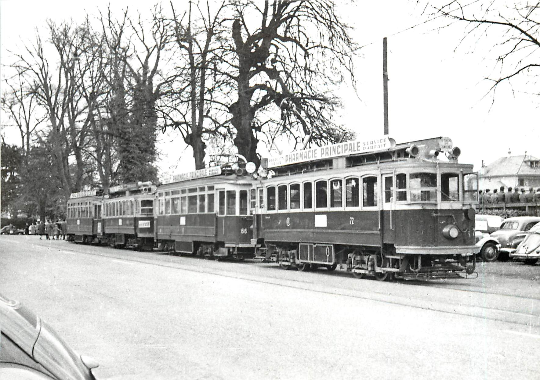 CPM Automotrices au stade de Frontenex Mars 1956