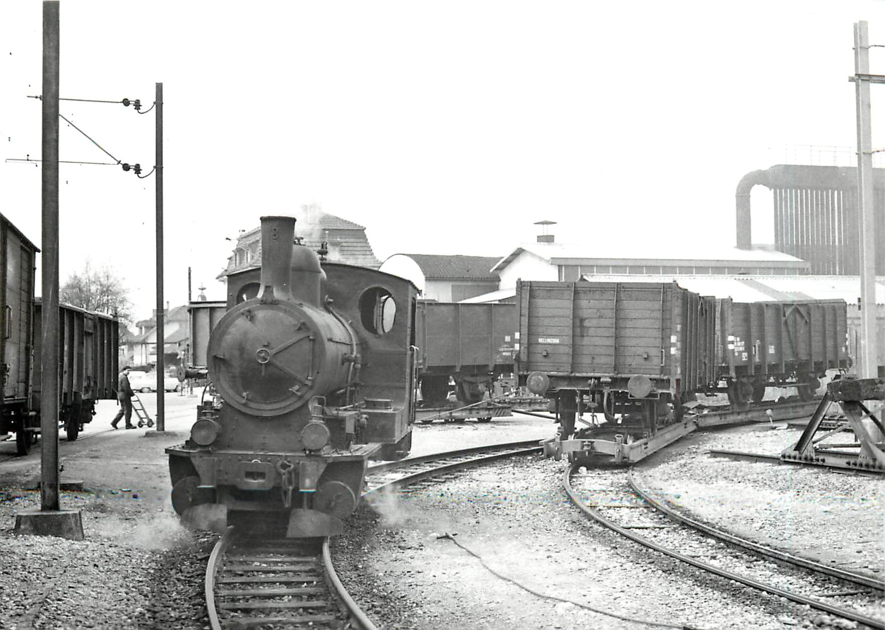 CPM En gare de Mett G 3/3 8 ex LEB 11.4.1967