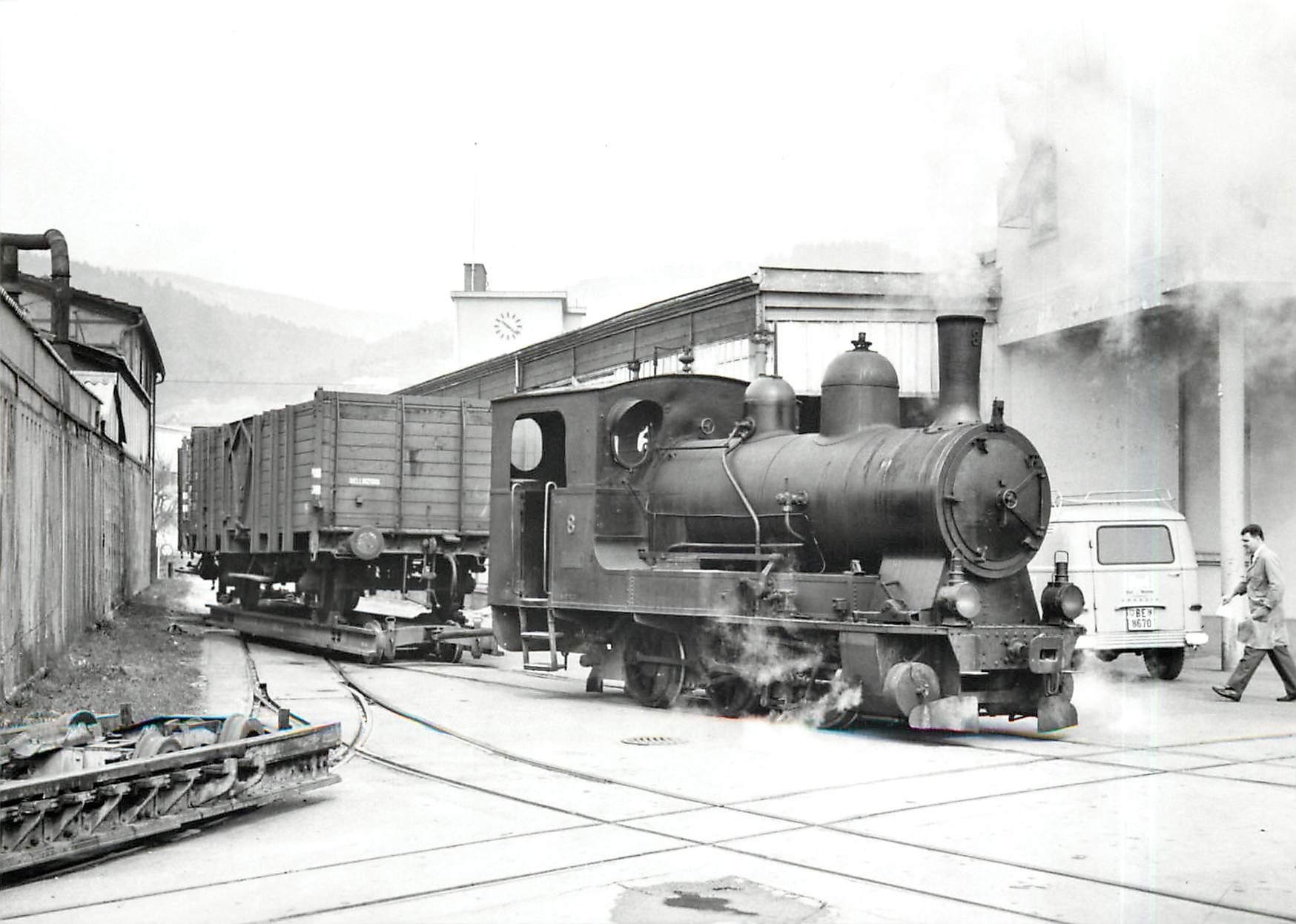 CPM Arrivee a Mett d'un train "Renfer" 11.4.1967
