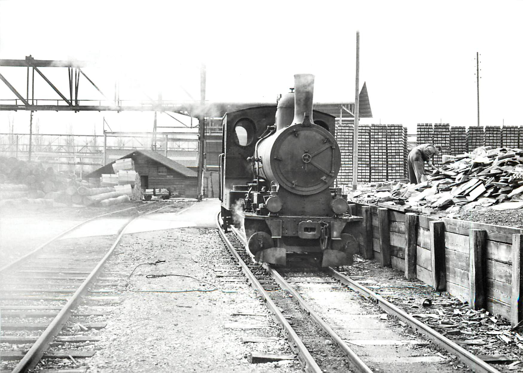 CPM Ge 3/3 ex LEB chez Renfer a Boezingen 11.4.1967