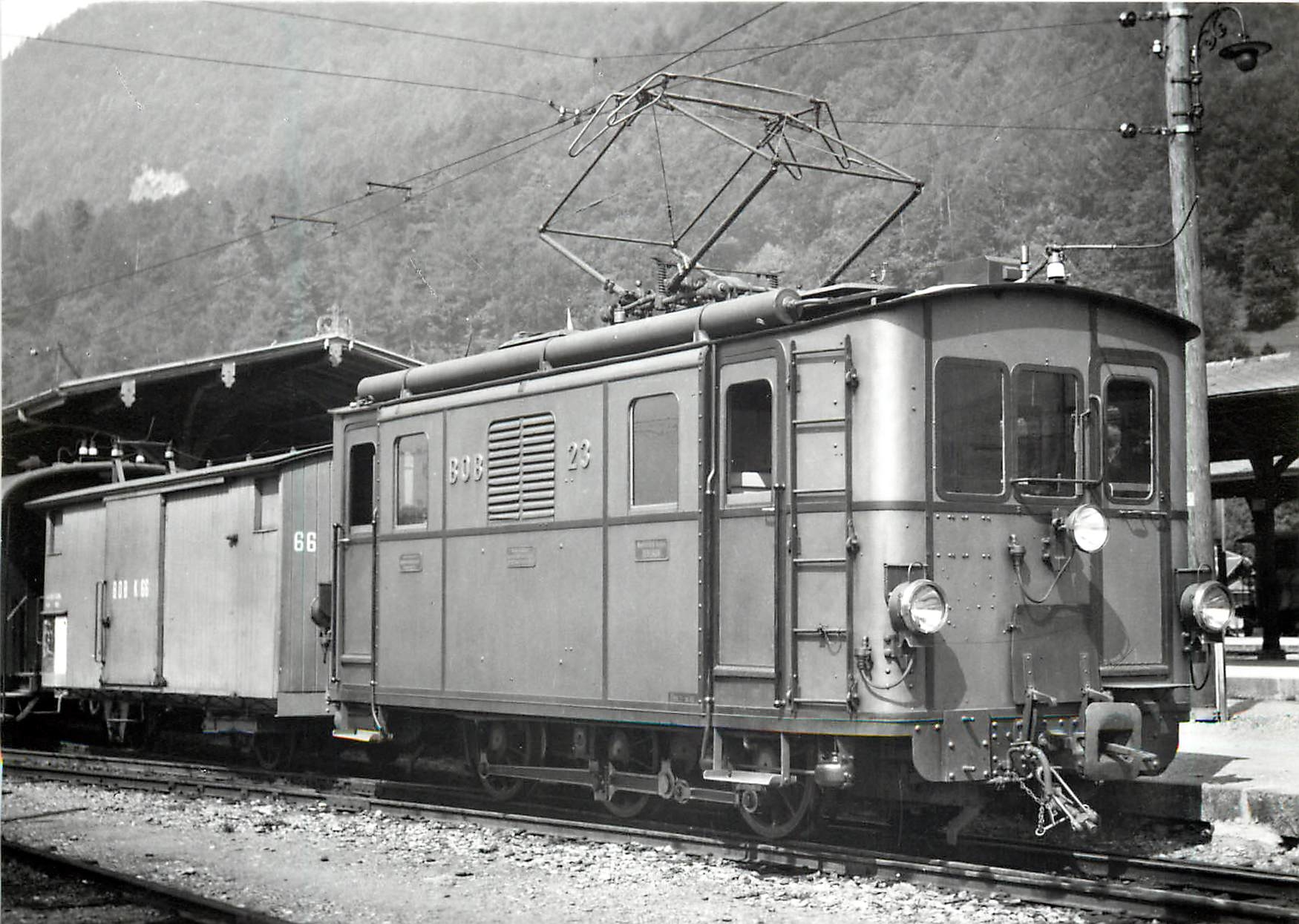 CPM HGe 3/3 23 a Interlaken-Ost 1946