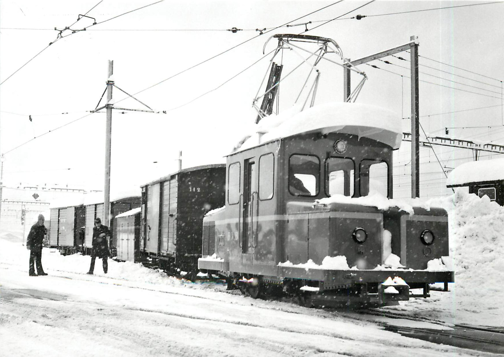 CPM Te 2/2 42 K112 et F2 141 a Bex-CFFF