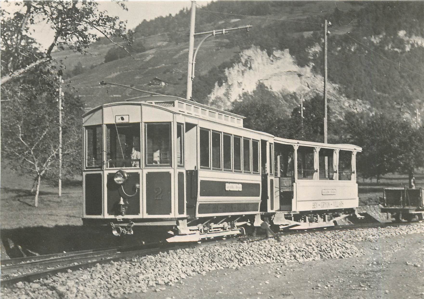 CPM Ce 2/2 2 + C31 au Bevieux 1898