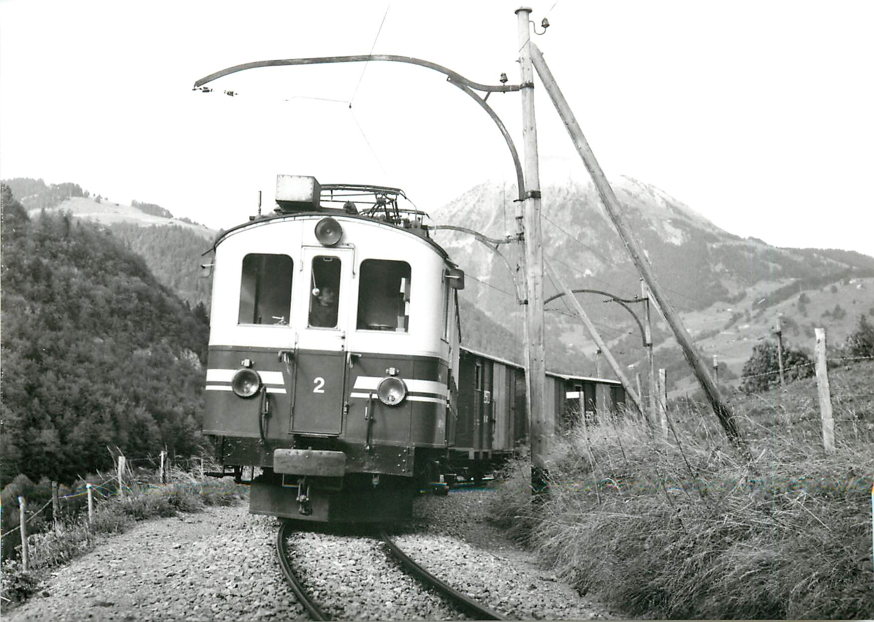CPM Train de "desalpe" en dessus d'Exergillod 5.10.1987