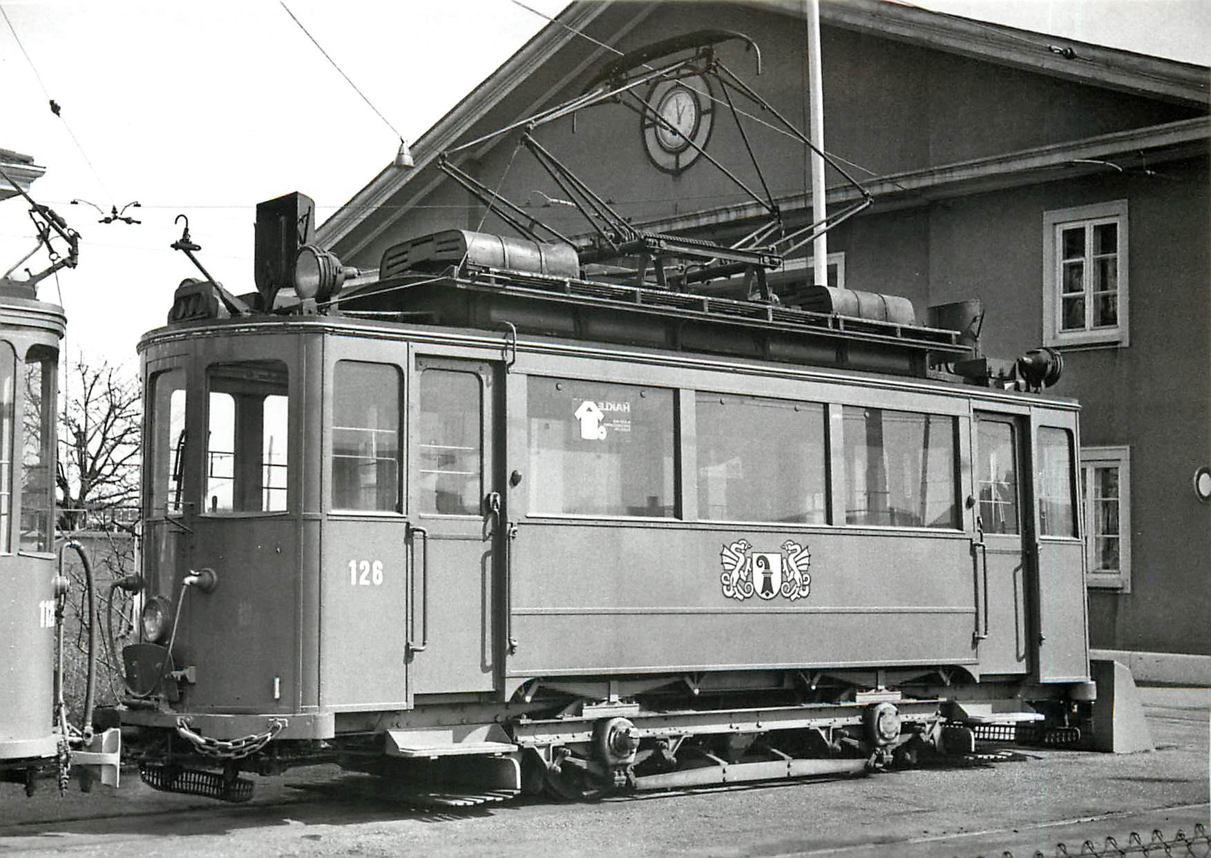 CPM Be 2/2 126 au depot de la Muenchensteinerstrasse 25.3.1968