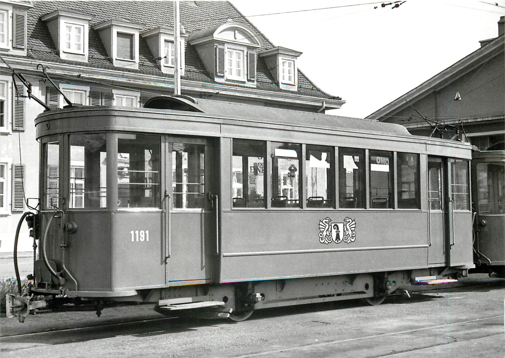 CPM B2 1191 (1188-1199) au depot de la Muenchensteinerstrasse 25.3.1968