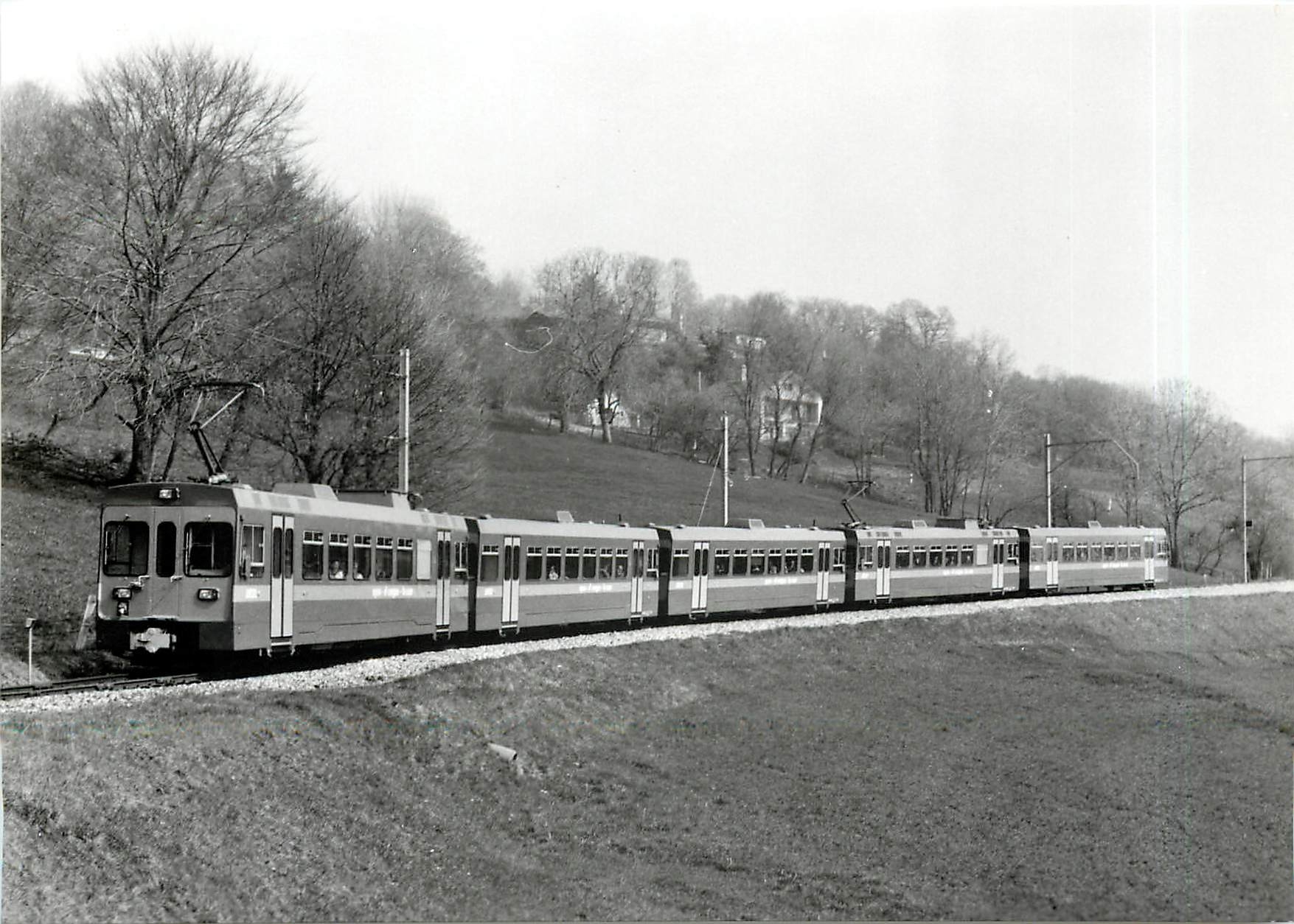 CPM Train d'inauguration du nouveau materiel Le Muids 2.5.1986