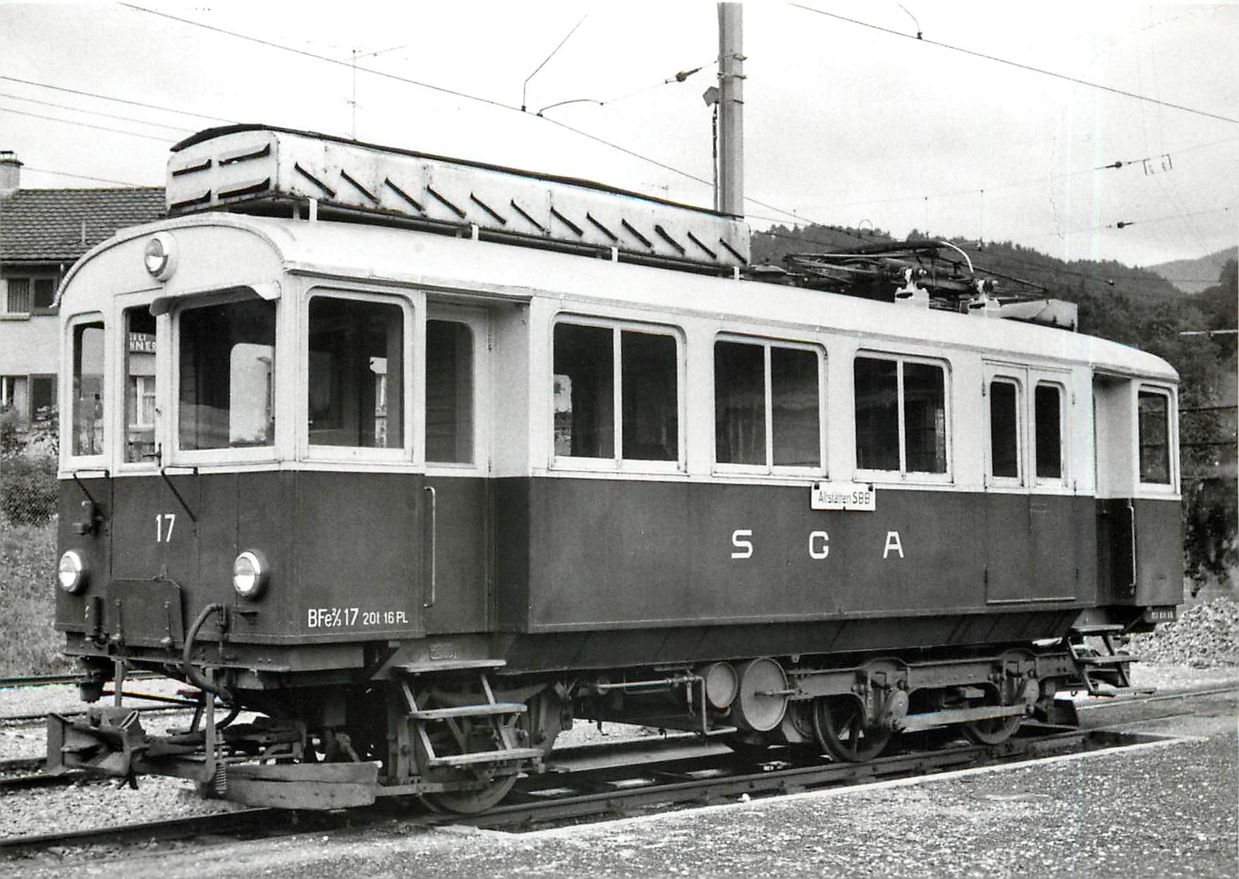 CPM Automotrice CFhe 2/3 a Altstaetten-Stadt 15.8.1967