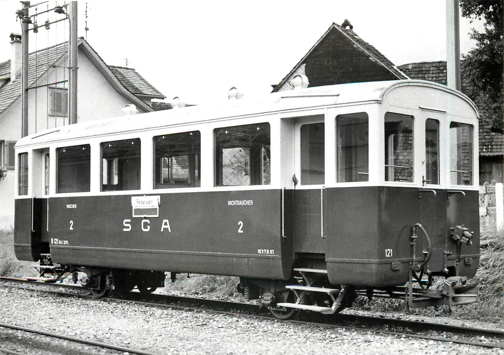 CPM Voiture B 121 a Altstaetten-Stadt 15.8.1967
