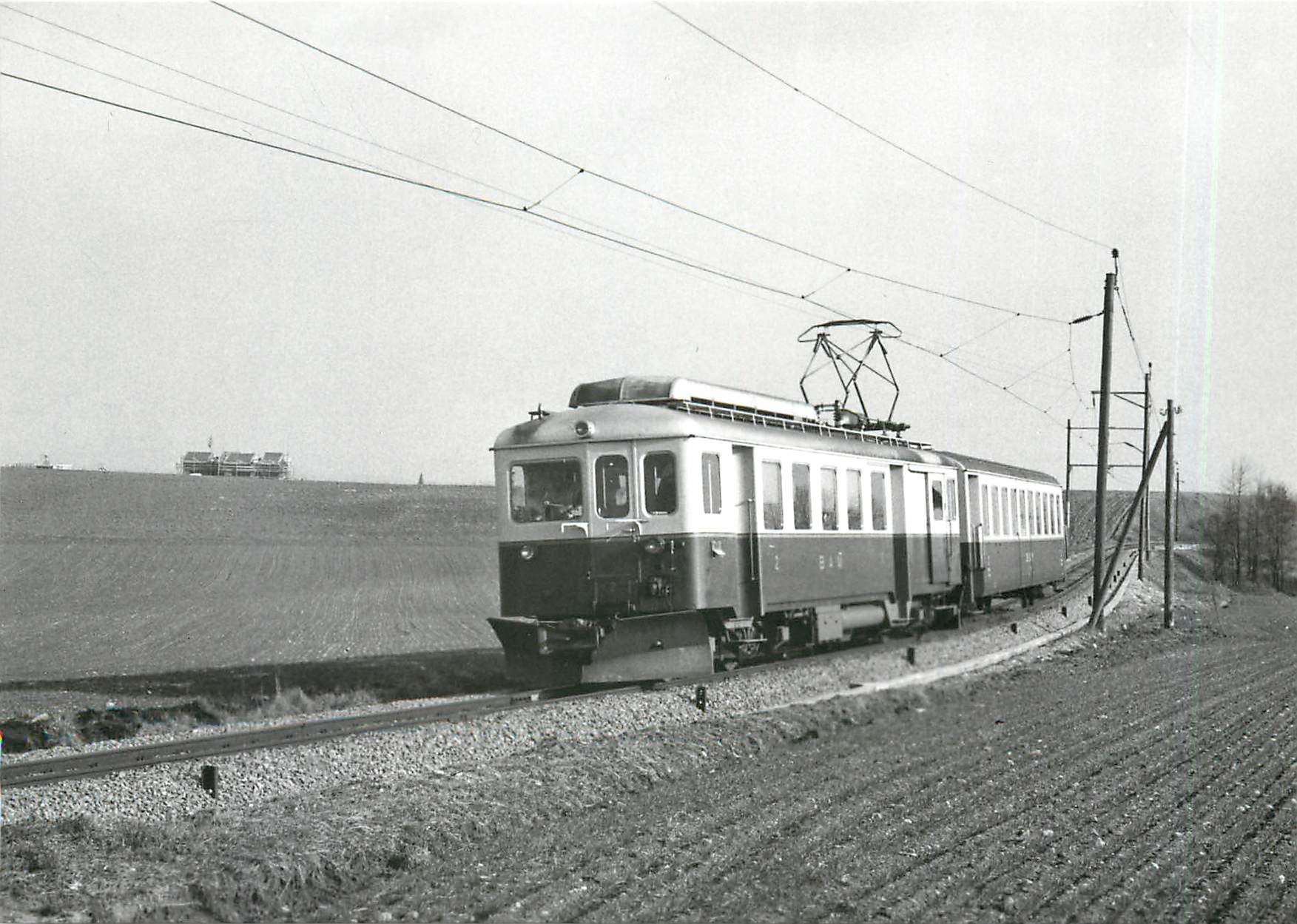 CPM ABDe 4/4 2 et B 26 pres de Reverolle 27.2.1971