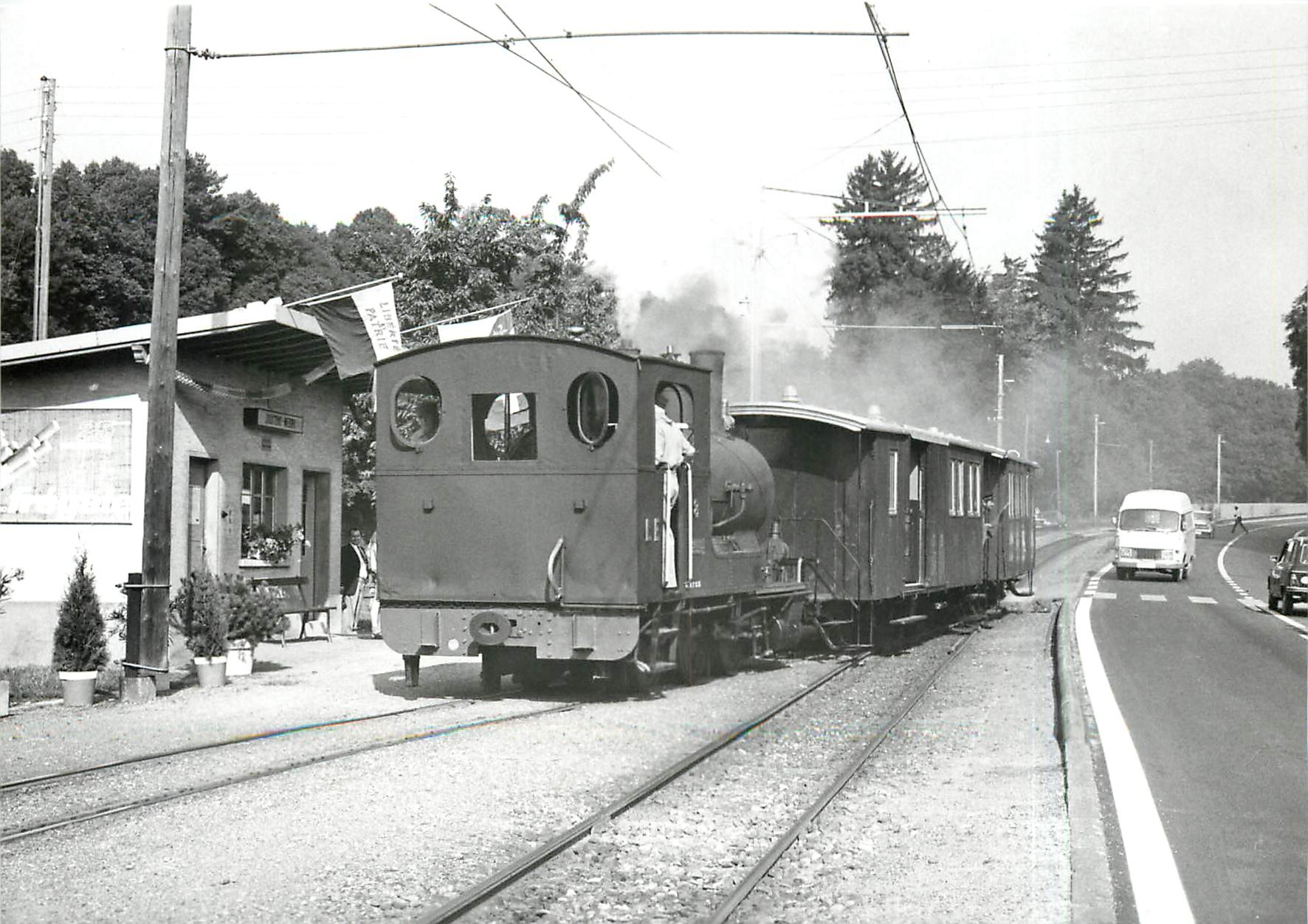 CPM Special du centenaire pour Lausanne a Jouxtens-Mezery 7.9.1973