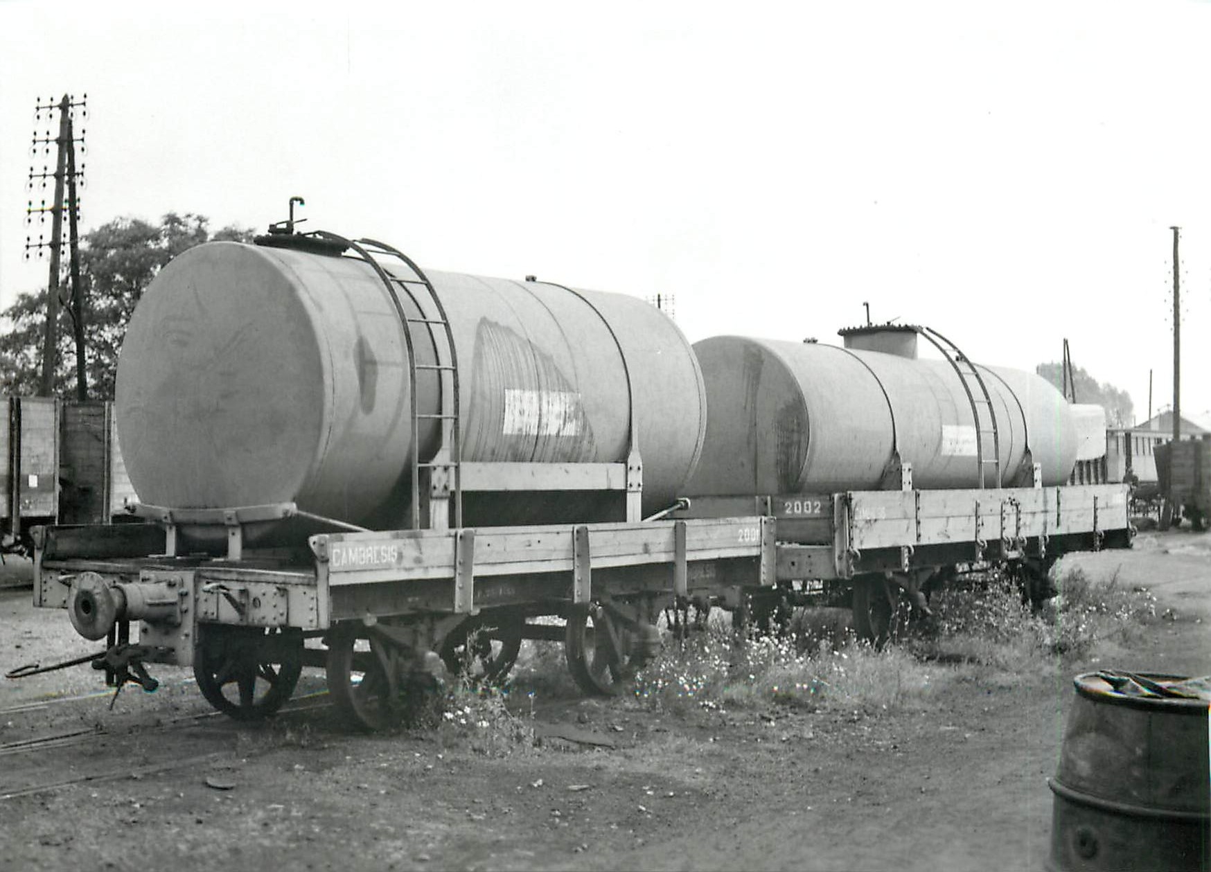 CPM Citernes 2001 et 2002 a Caudry 4.9.1957