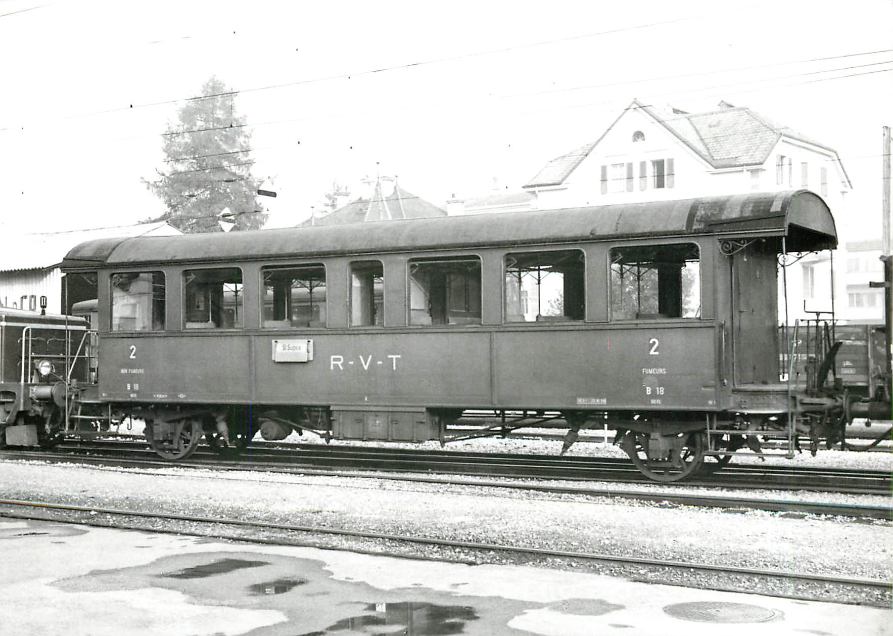 CPM RVT B2 18 arrivee 1951 des CFF demolie en 1965