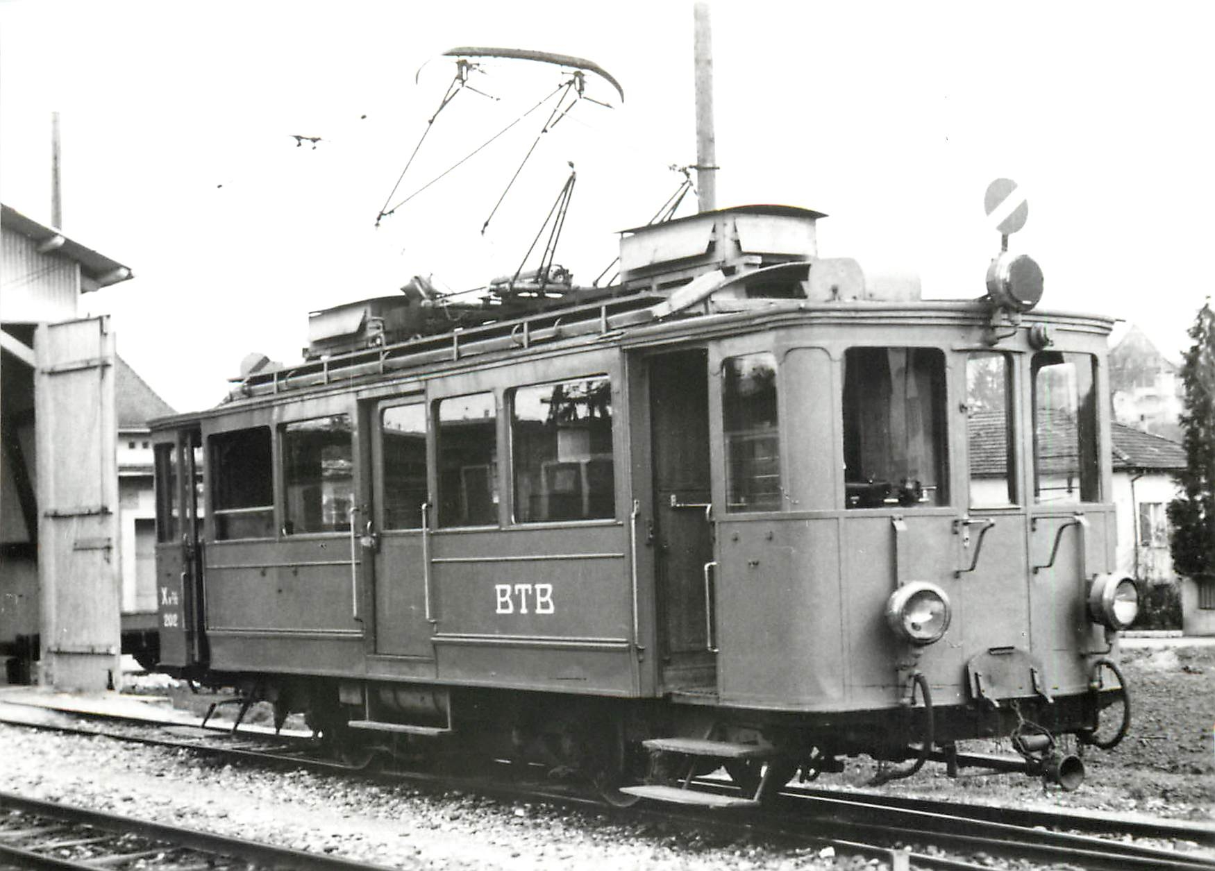 CPM Von kurzer Dauer war das Gastspiel des Saentisbahn CFe 2/2 2 / AB 33 bei der BTB als Dienstwagen