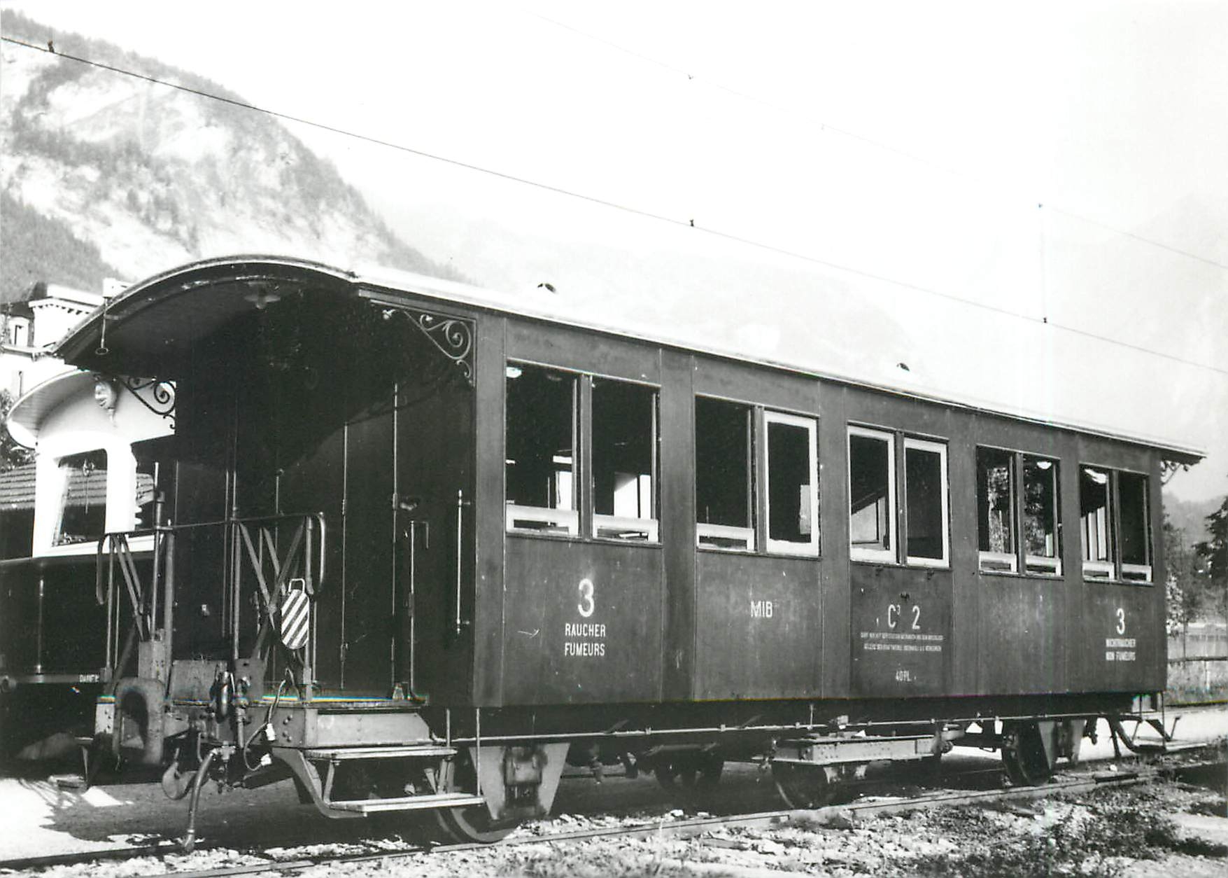 CPM Bei dem ehrwuerdigen Wagen MIB C3 2 duerfte es sich um den ex-Bruenig C3 617 von 1899 handeln be