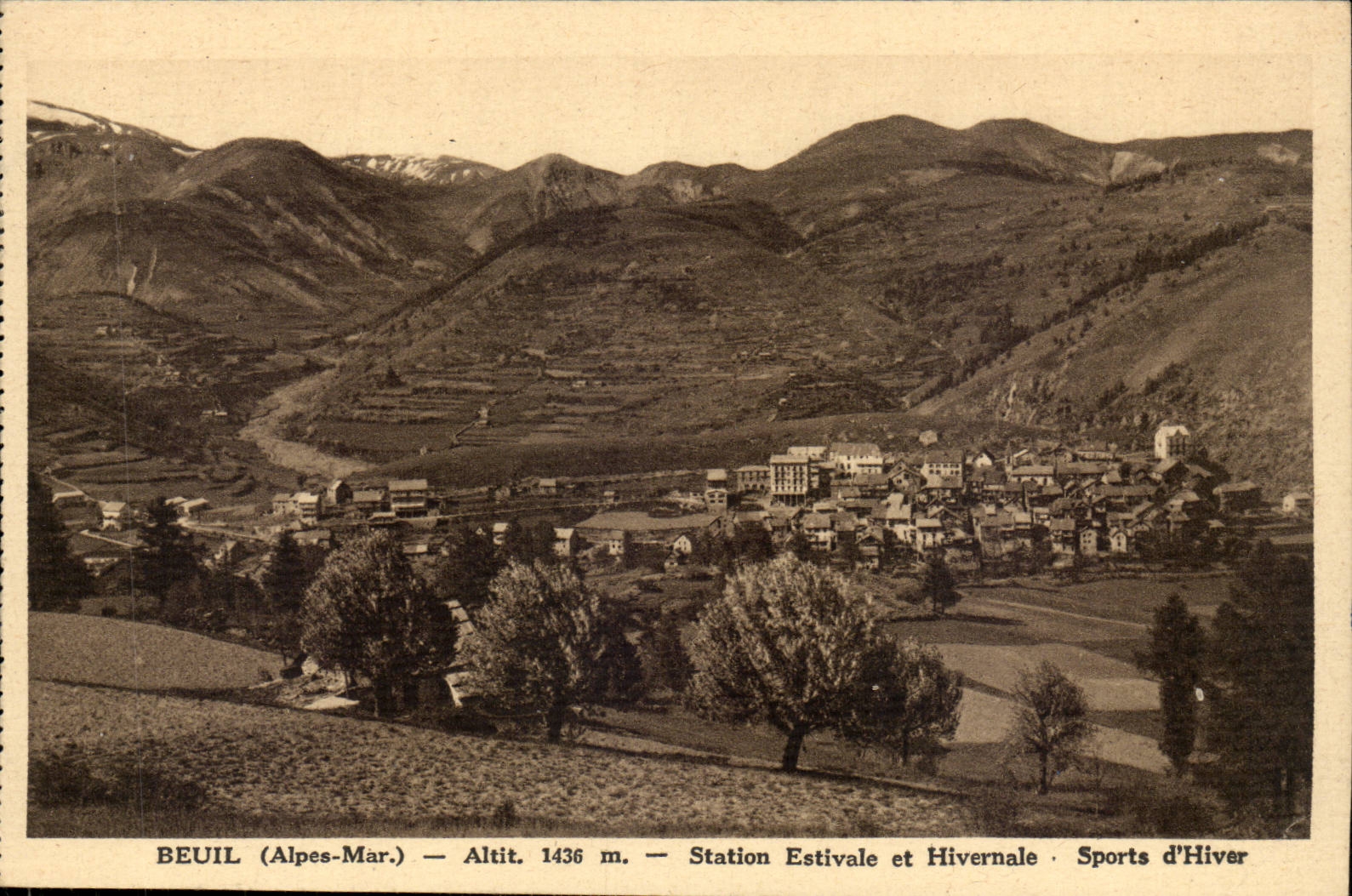 Bueil - sommerlich und Winter-Station Alt 1436 - CPA