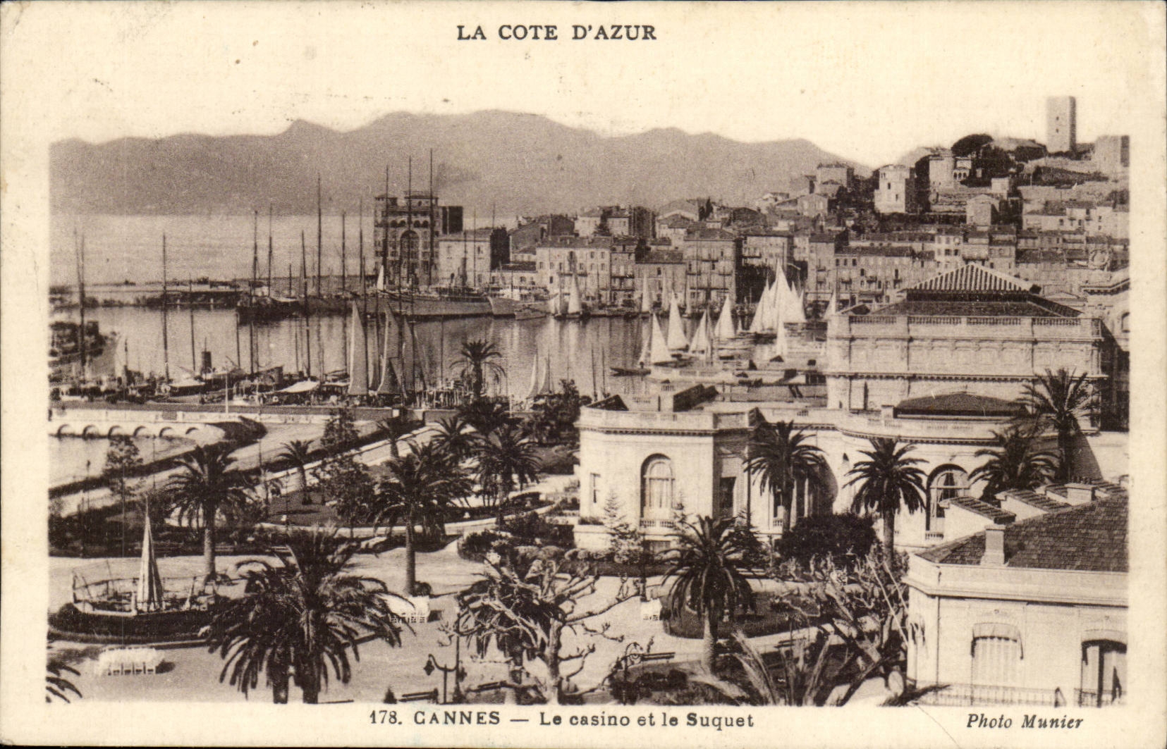 Dimension Azure - canes - the casino and Suquet - CPA