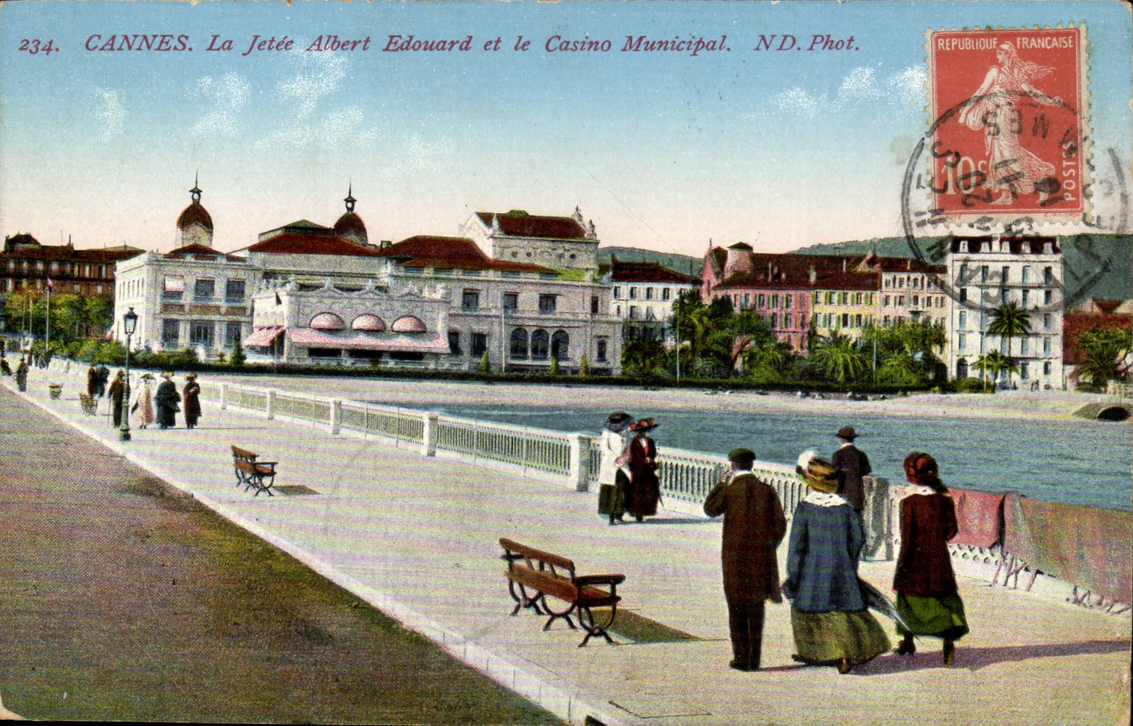 Dimension Azure - Cannes - the Pier and the Munincipal Casino - CPA